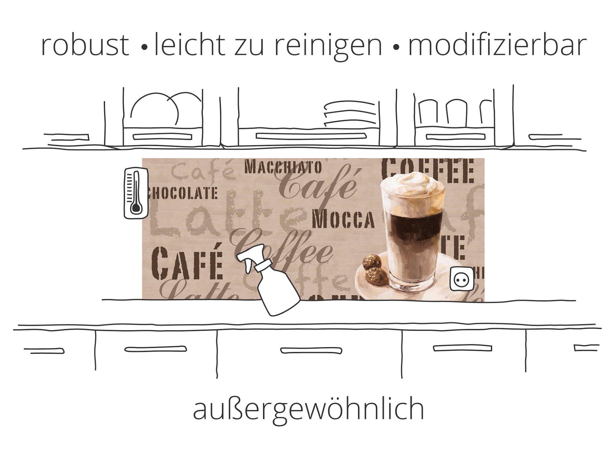 Artland Keukenwand Een kiezel op een achtergrond Aluminium spatscherm met plakband, gemakkelijke montage