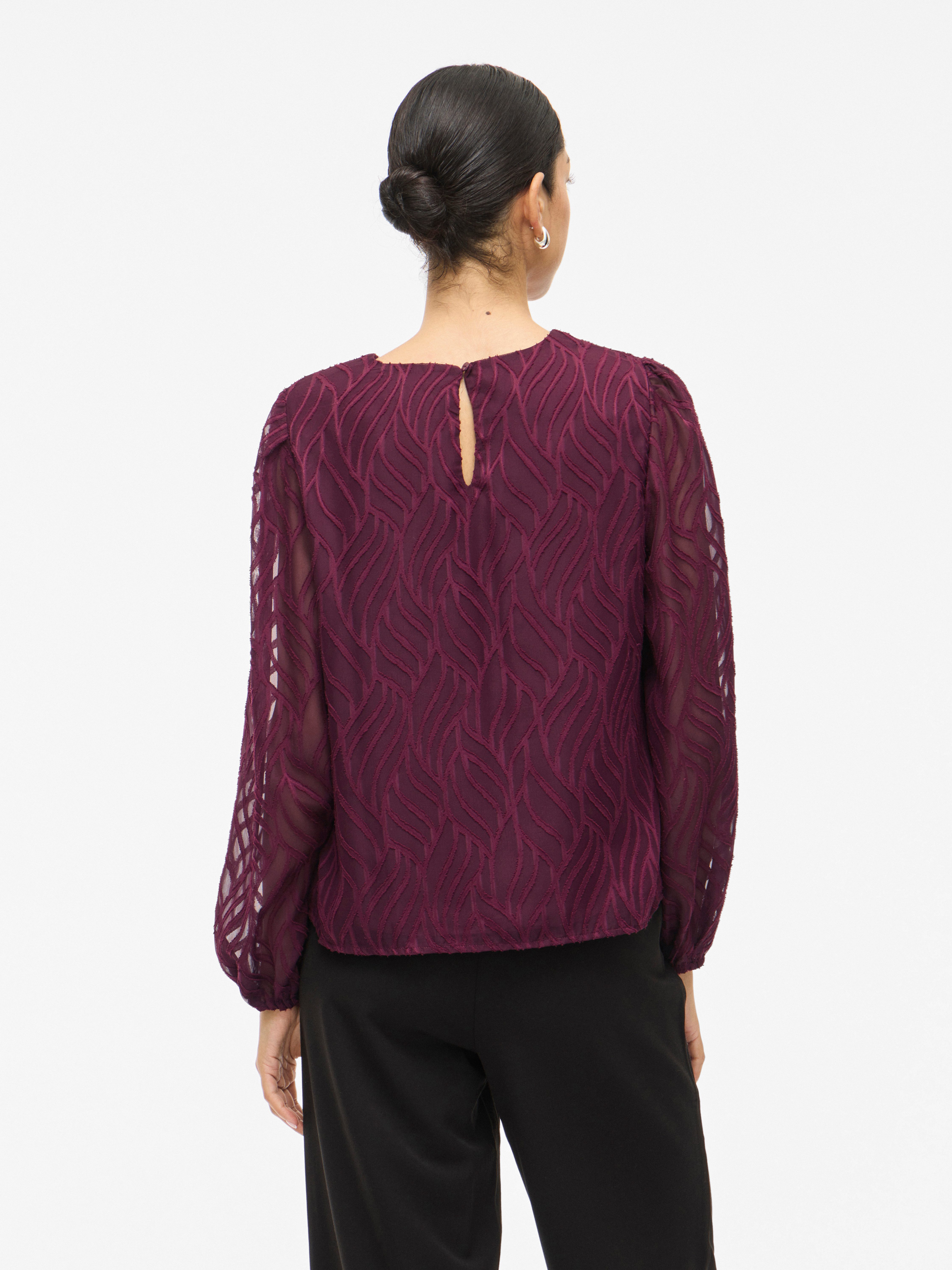 Vila Shirt VIMIKA O-NECK L/S TOP - NOOS