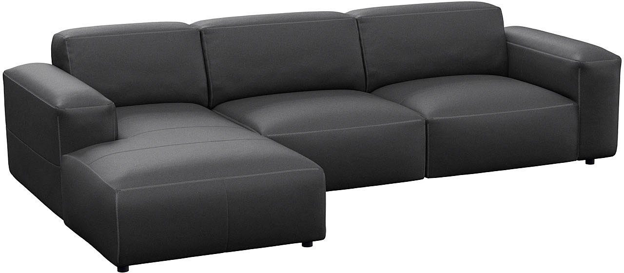 FLEXLUX Hoekbank Lucera comfortabel en comfortabel door hoogwaardige zitconstructie, L-vorm