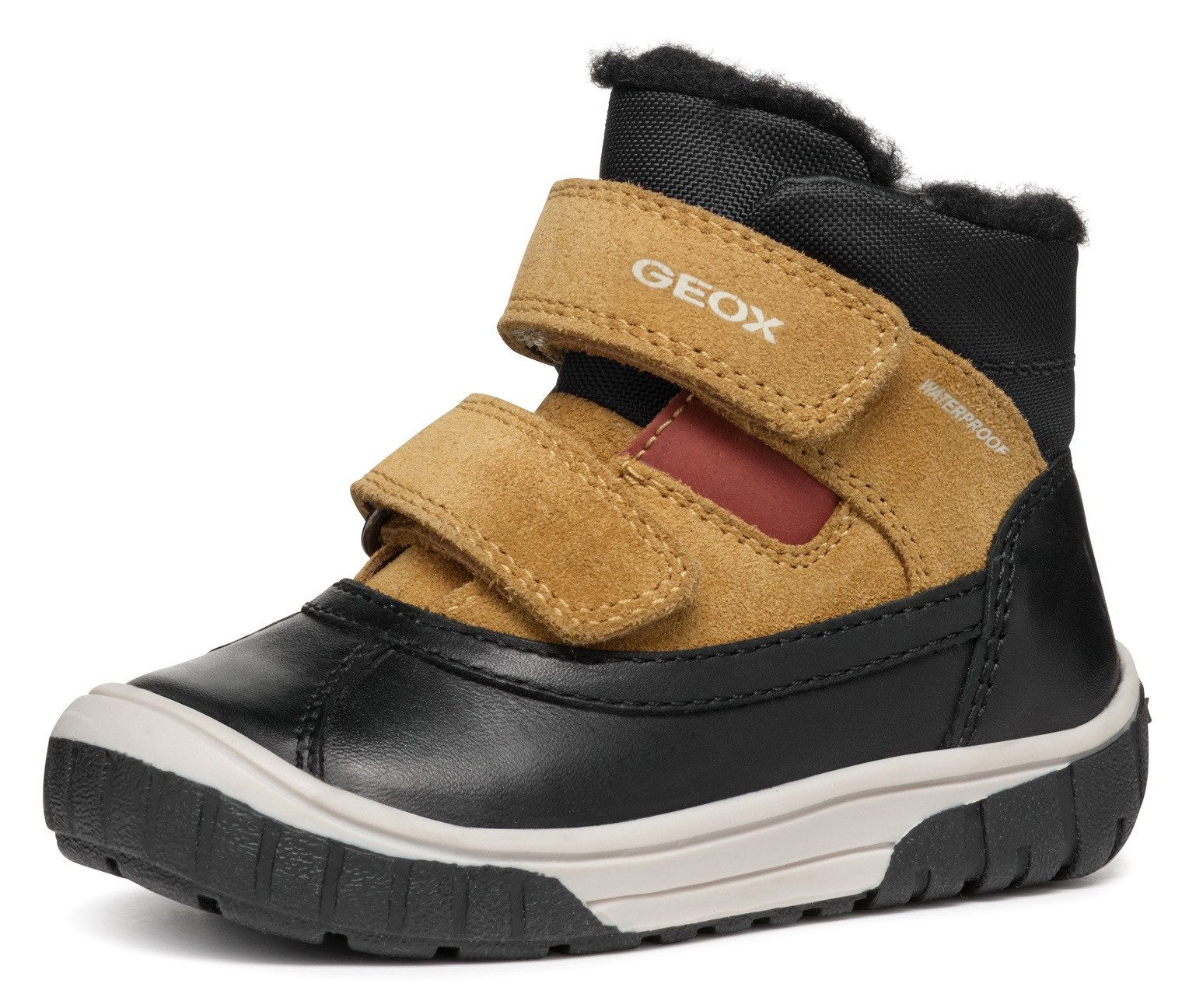 Geox Winterlaarzen B OMAR BOY WPF C Klittenbandlaarzen, babylaarzen winterlaarzen met warme voering