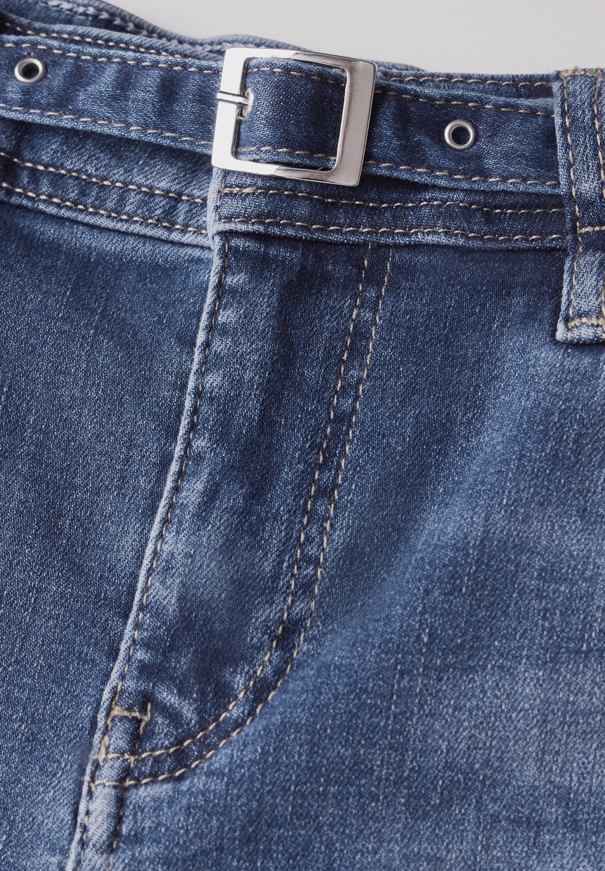 STREET ONE Wijde jeans met riem
