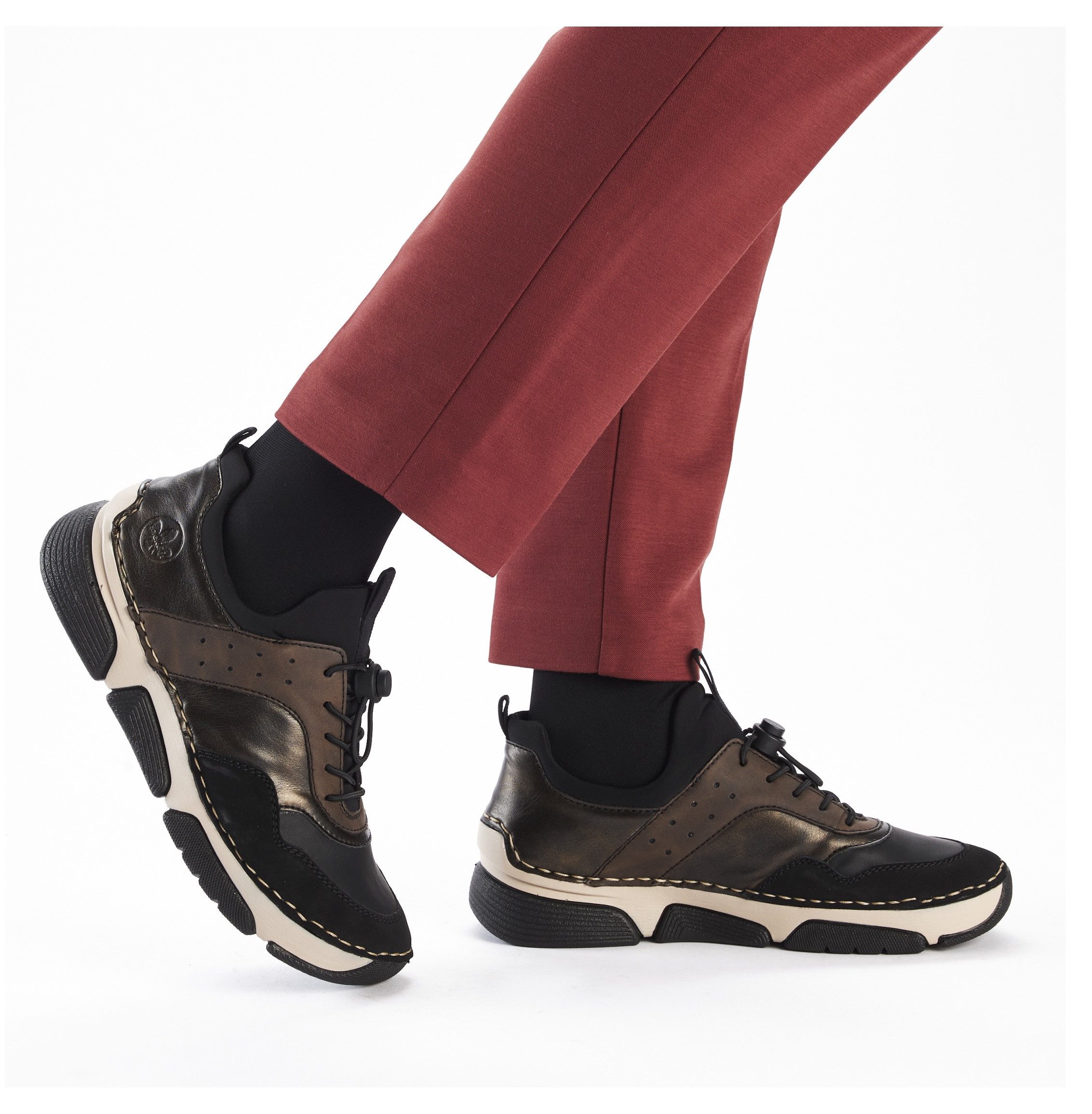 Rieker Slip-on sneakers , instapschoen, vrijetijdsschoen, lage schoen met snelle sluiting