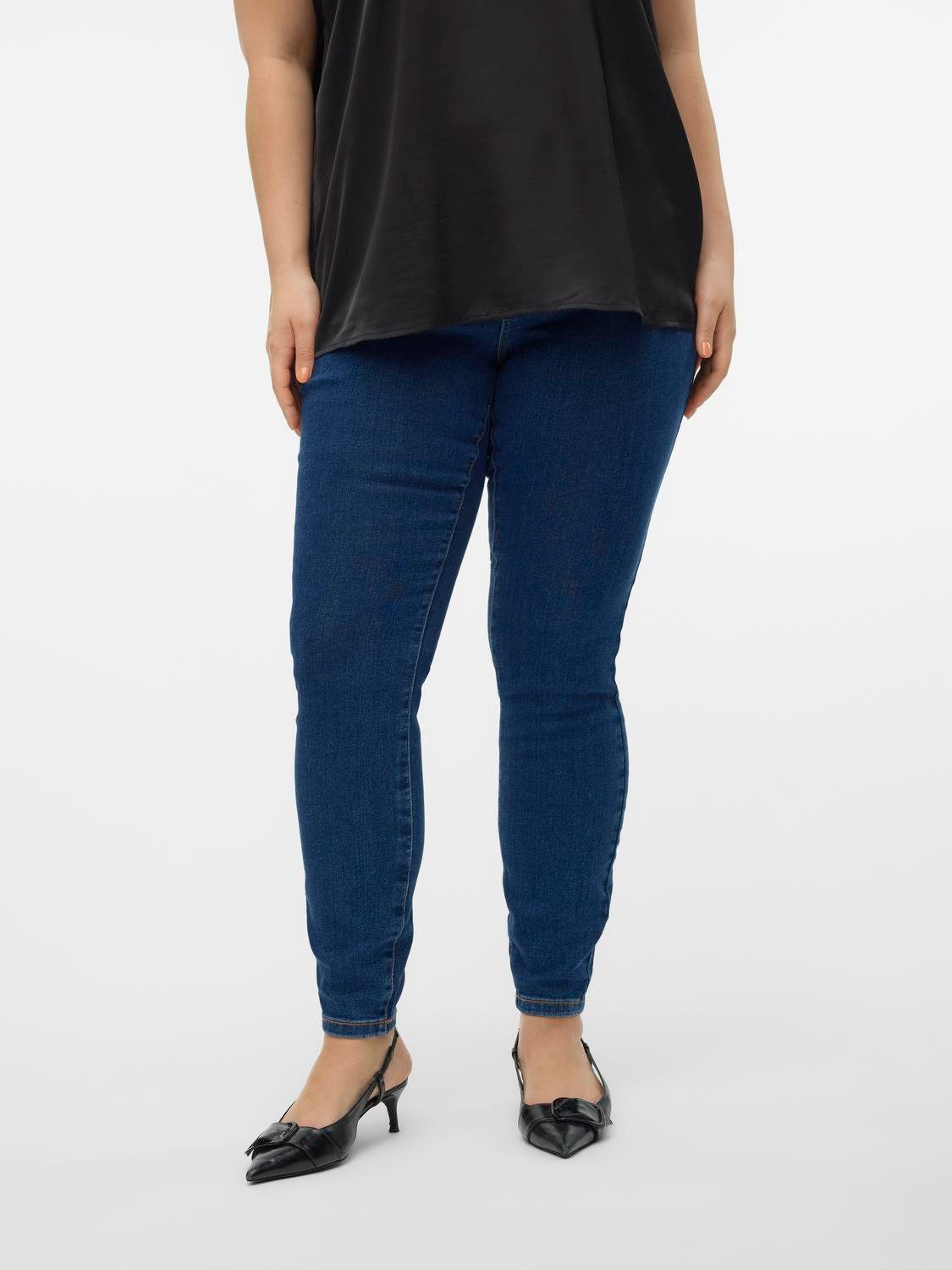 Vero Moda Curve Skinny fit jeans VMCELLY MR SKINNY JEANS BLUE CUR NOOS