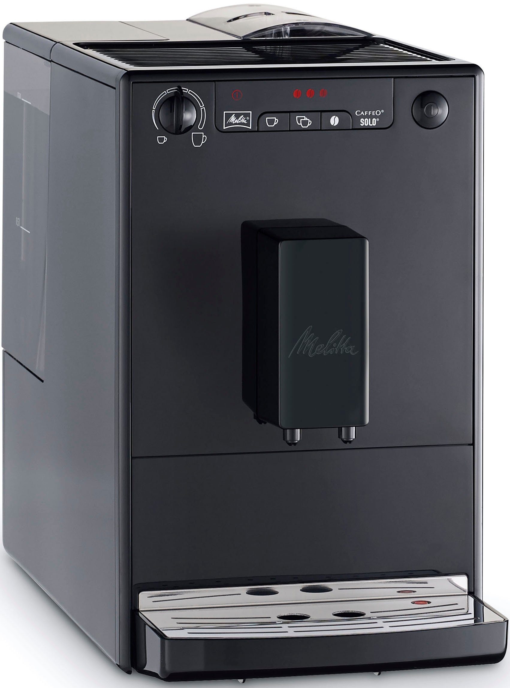 Melitta Volautomatisch koffiezetapparaat Solo® E950-201, zwart, Perfect voor caffè crema & espresso, slechts 20 cm breed