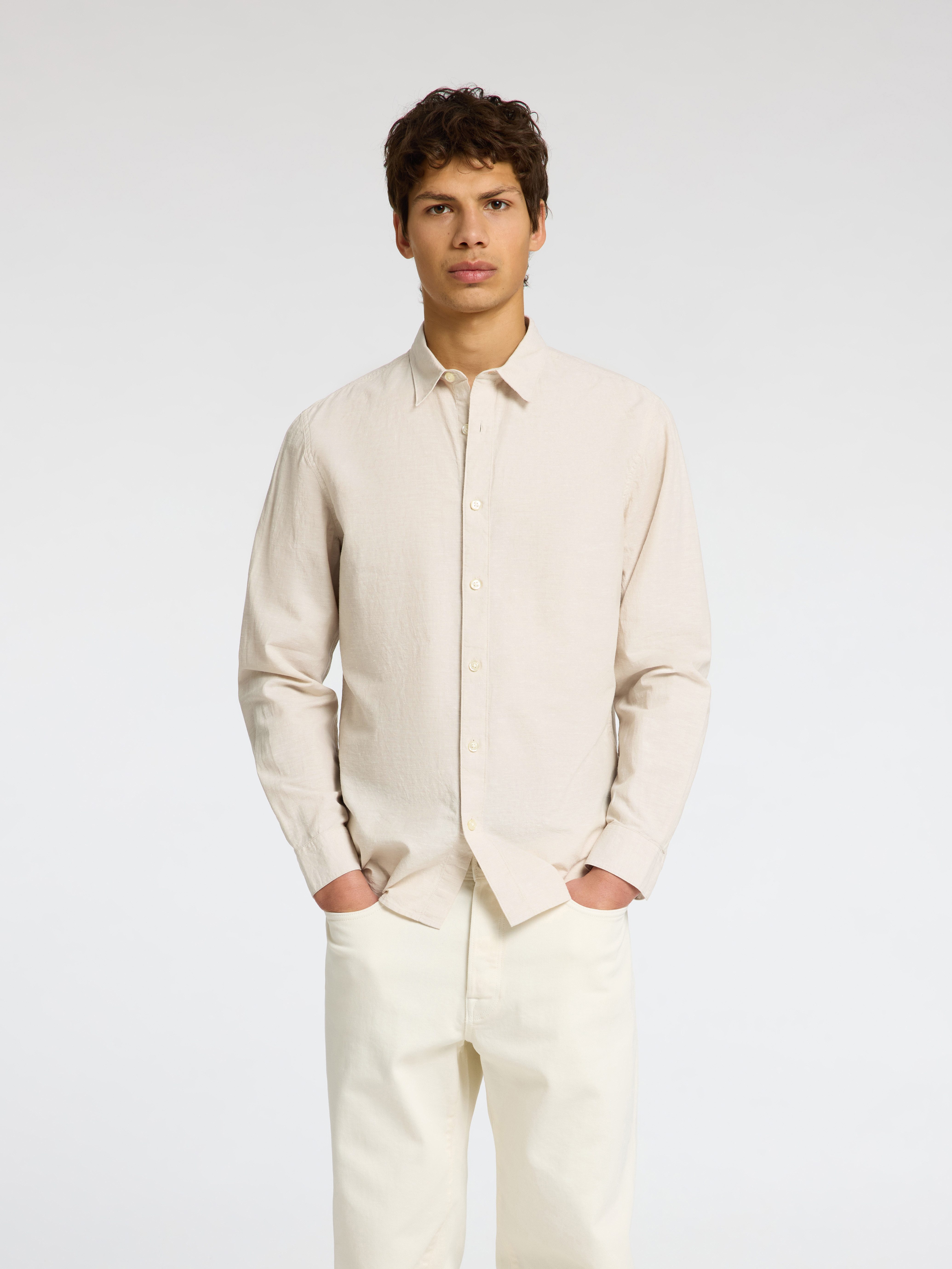 SELECTED HOMME Linnen overhemd NEW-LINEN SHIRT