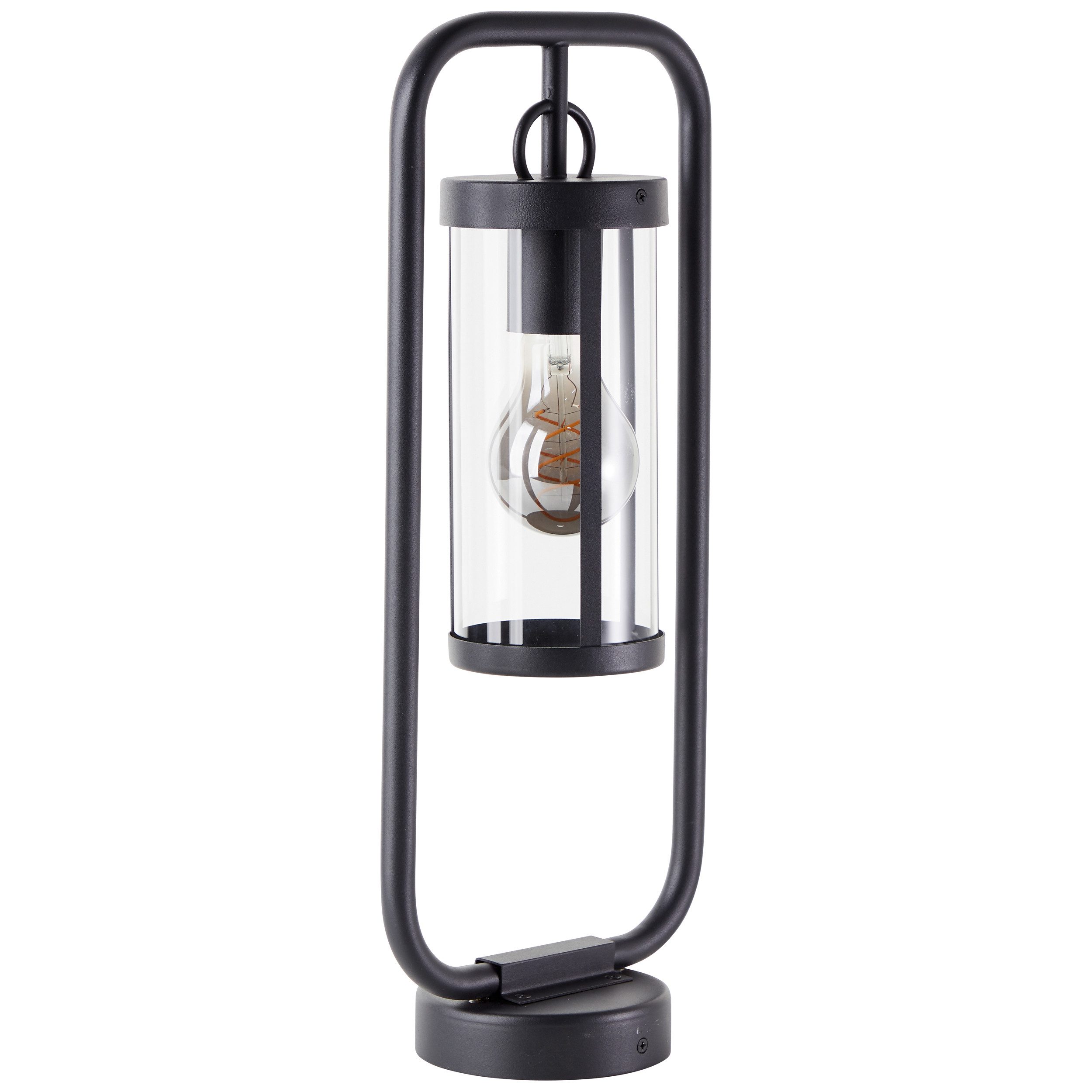 Brilliant Leuchten Sokkellamp Sidney Buiten sokkellamp, 48 cm, E27, metaal/glas, zwart