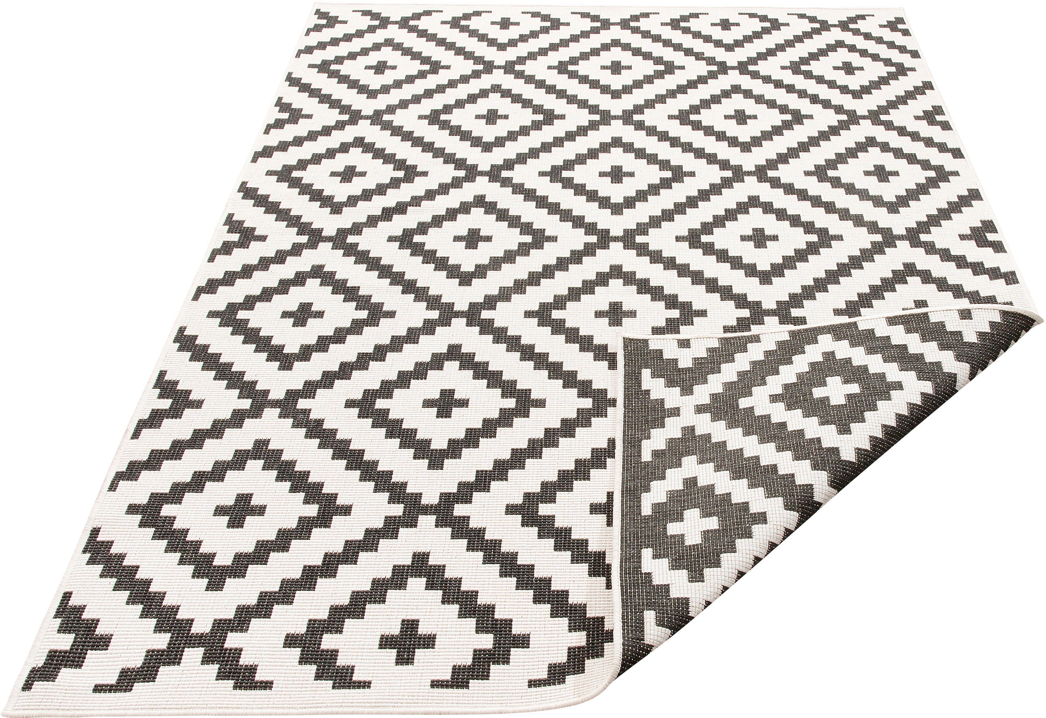 my home Vloerkleed Ronda tweezijdig te gebruiken kleed Sisal-look, platweefsel, in- en outdoor, geometrisch boho design