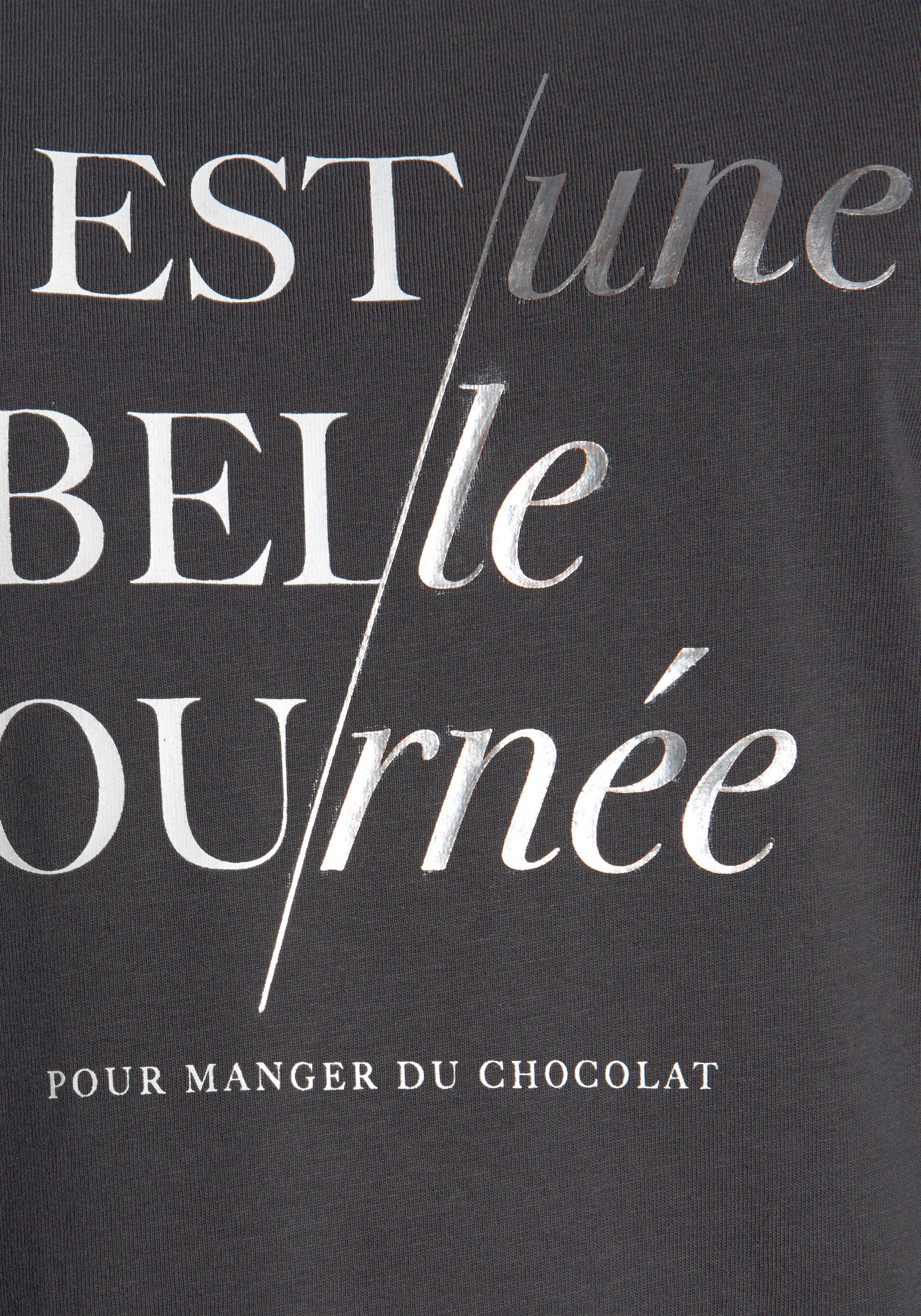 Vivance Dreams Pyjama met groot bloemdessin (2-delig, 1 stuk)
