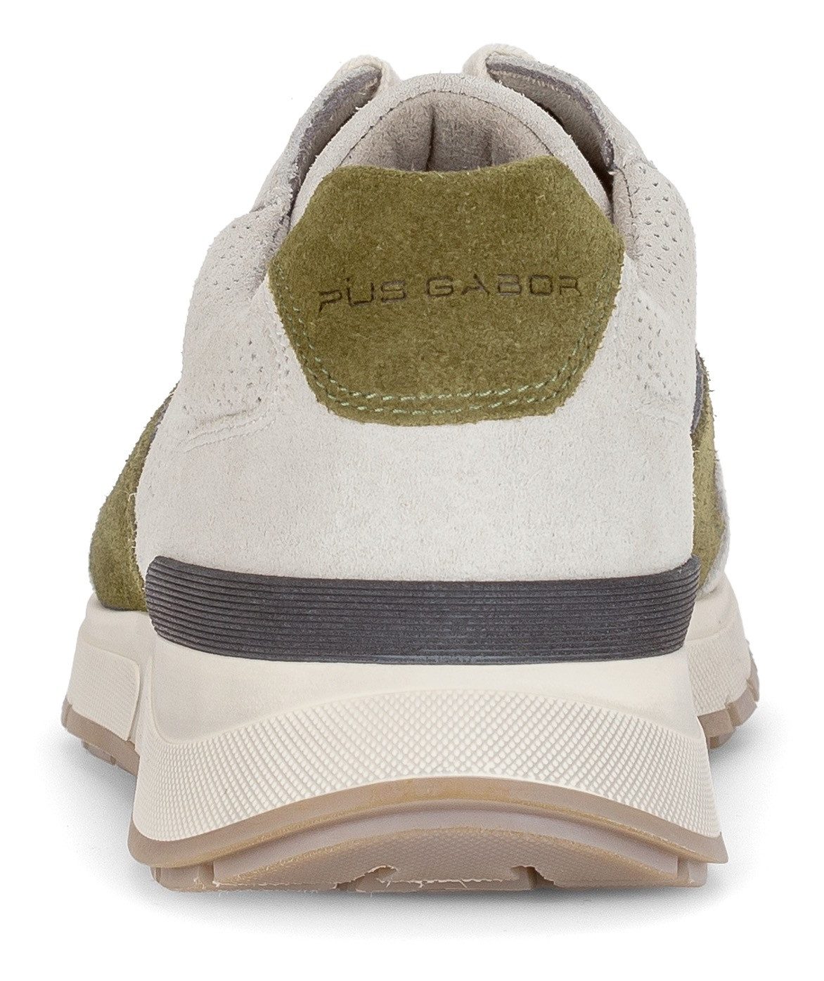 Pius Gabor Sneakers met sleehak , vrijetijdsschoen, lage schoen, veterschoen met contrastafwerkingen, g-breedte