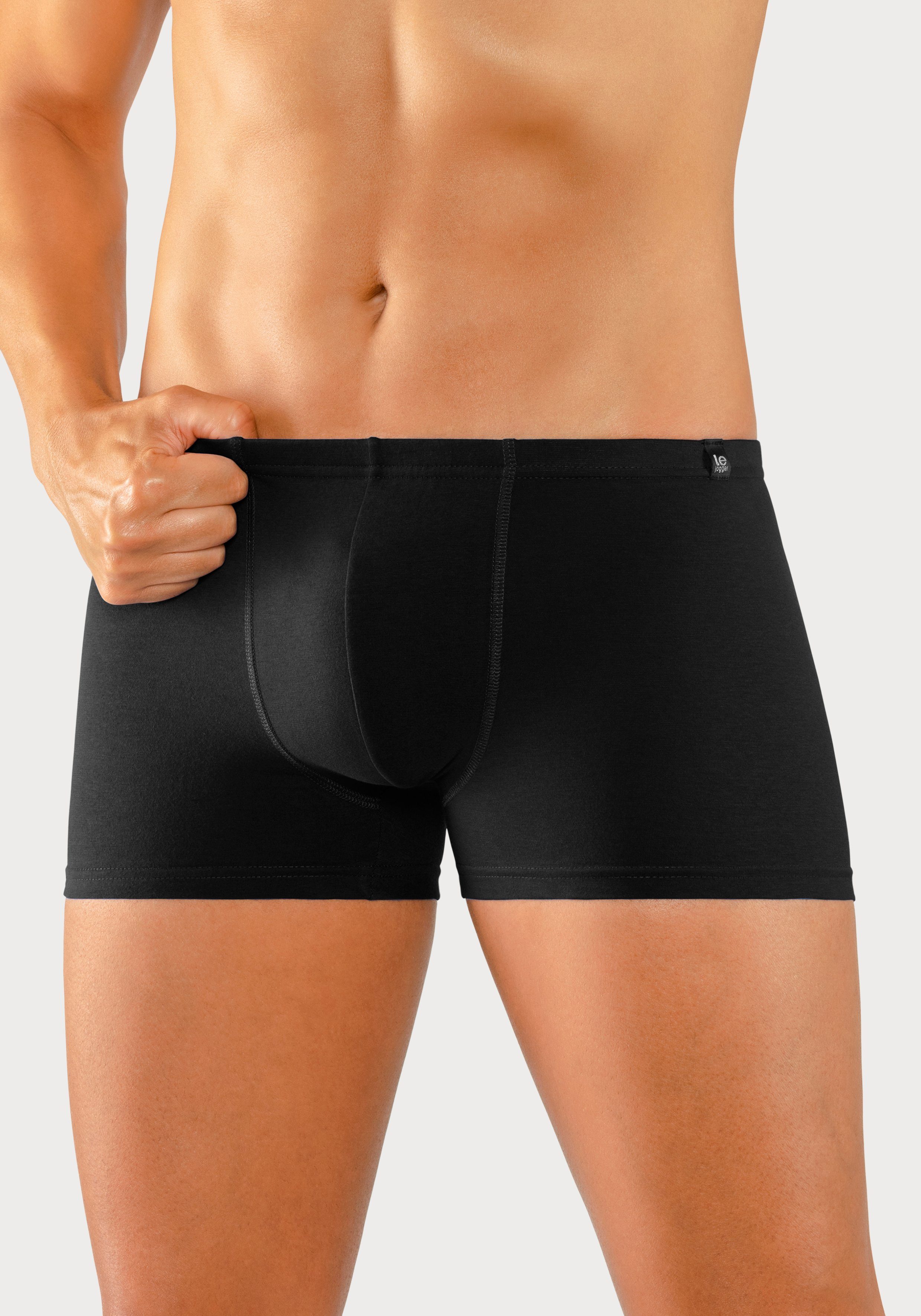 le jogger® Boxershort voor heren smalle taille met merkembleem (set, 3 stuks)