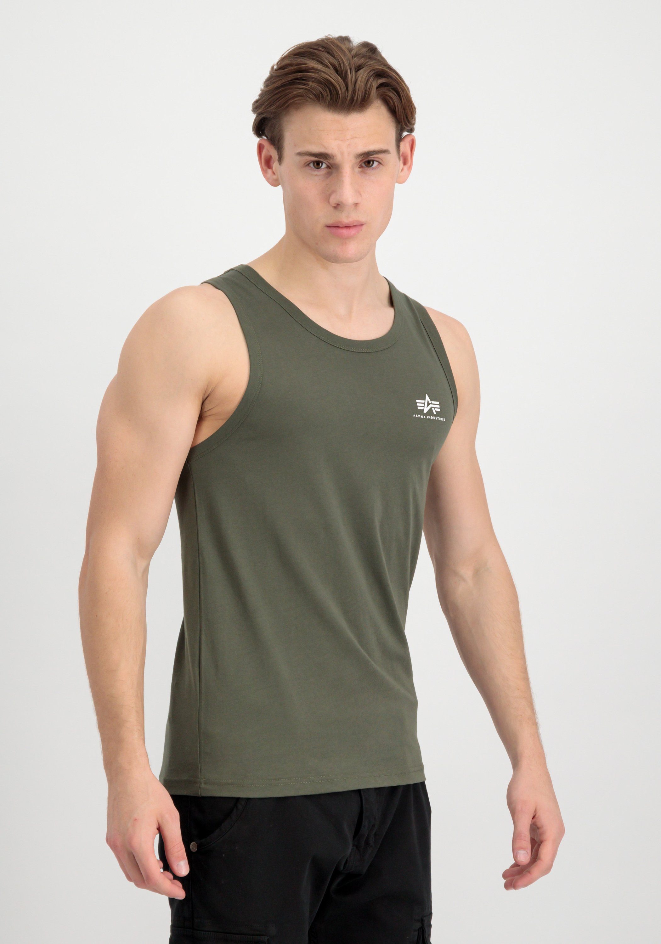 Alpha Industries Muscle-shirt Men Tank Tops Small Logo Tank