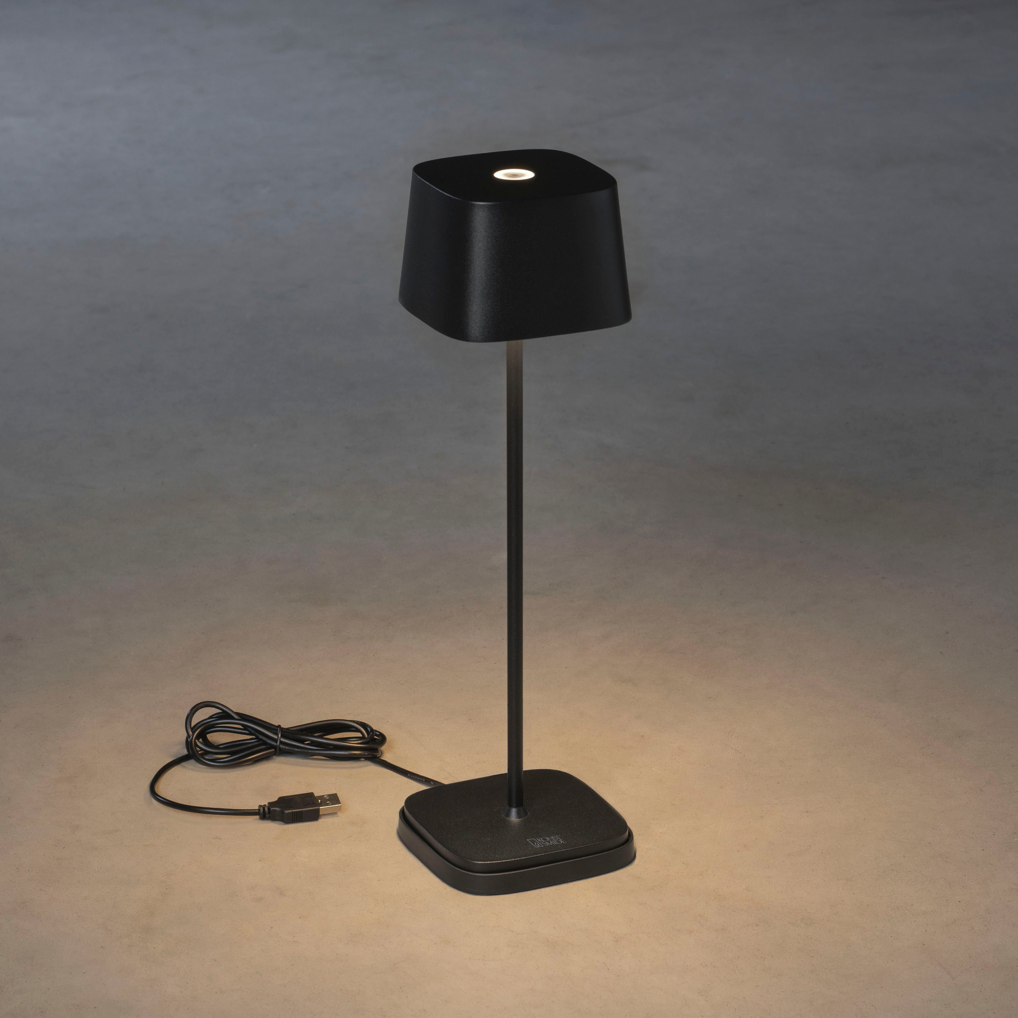 KONSTSMIDE Led-tafellamp Capri Capri LED USB-tafellamp, 2700/3000K, dimbaar (2 stuks)