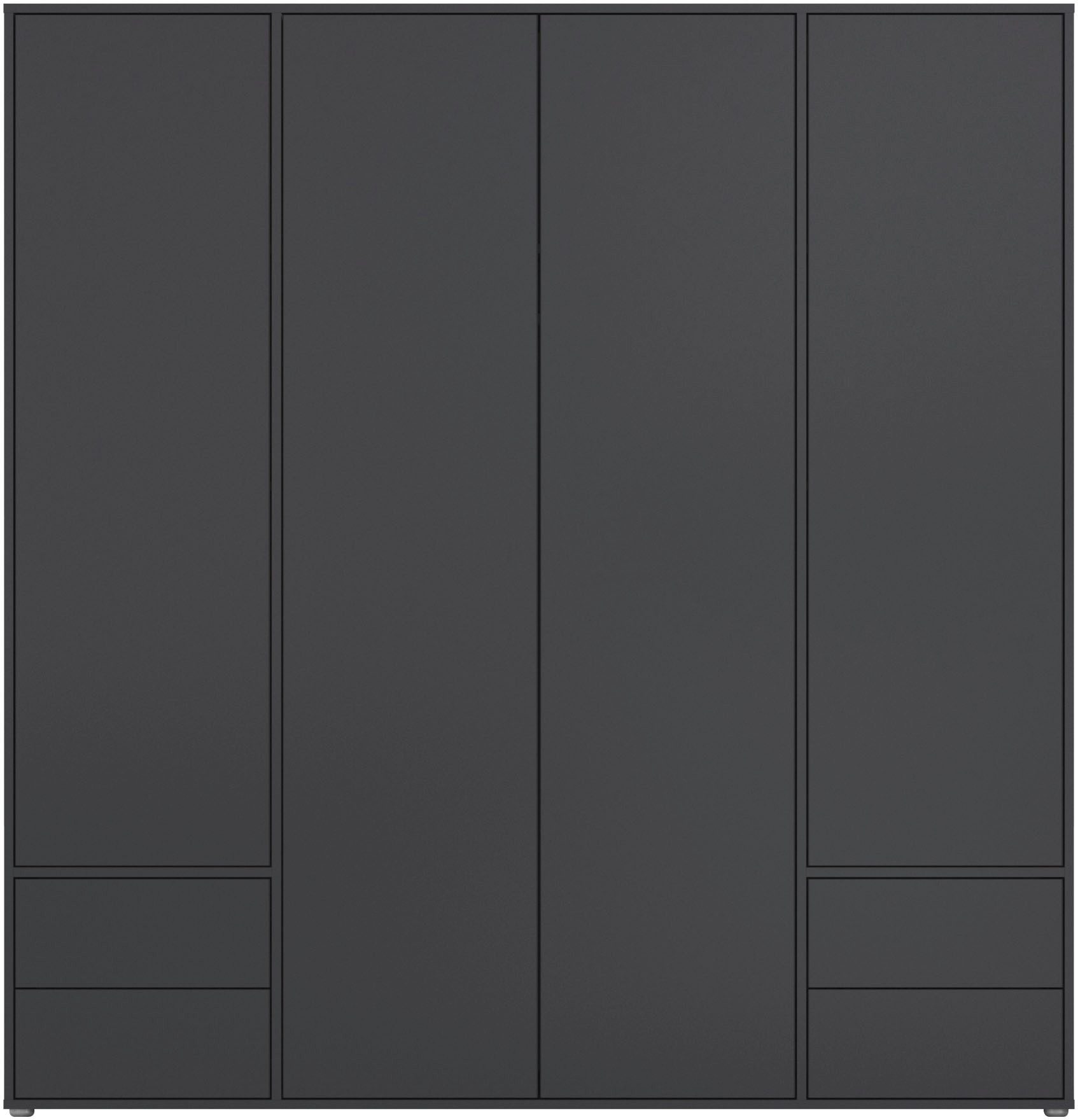 rauch Draaideurkast Kledingkast Kast Garderobe Wasmand NABILA veel Opbergruimte met 2 lades en push-to-open functie topseller made in germany