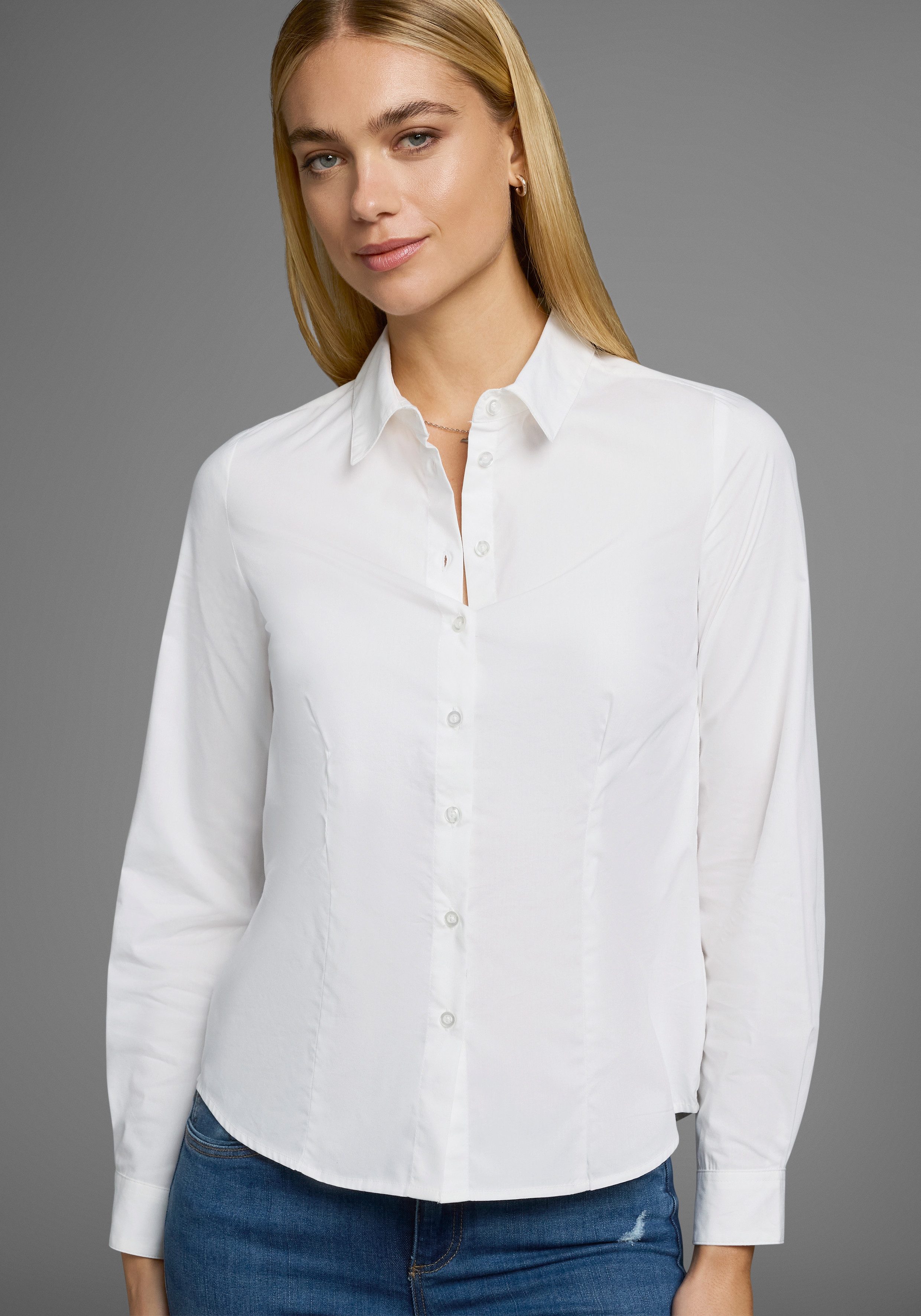 Flashlights Blouse met lange mouwen in overhemdstijl (Set van 2)