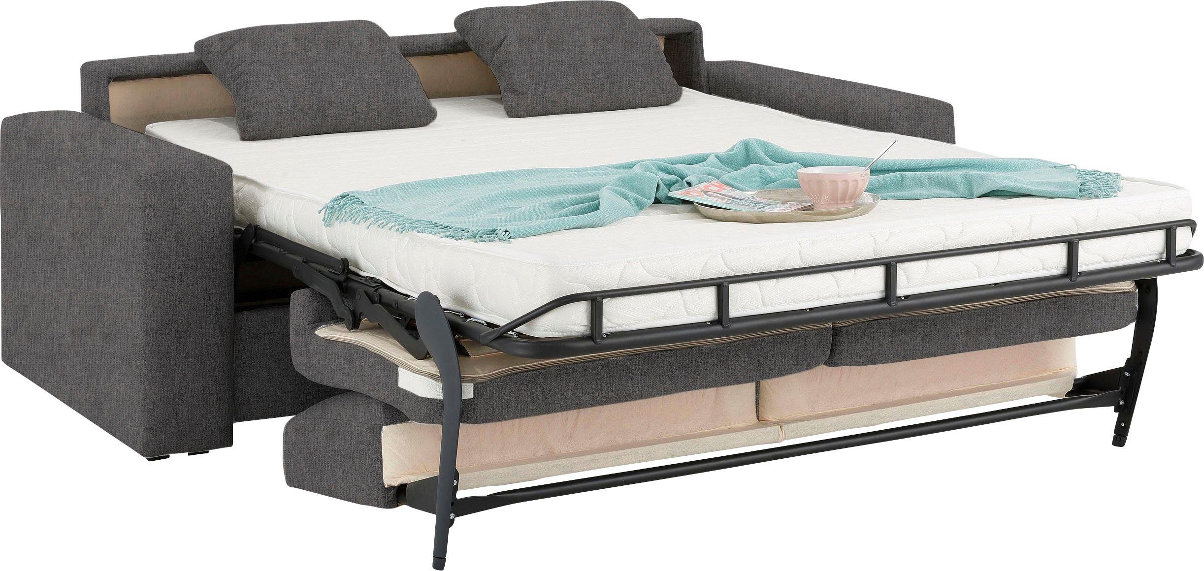 Home affaire Slaapbank Roma matras hoogte 14 cm Bedfunctie, met vering, lattenbodem, matras