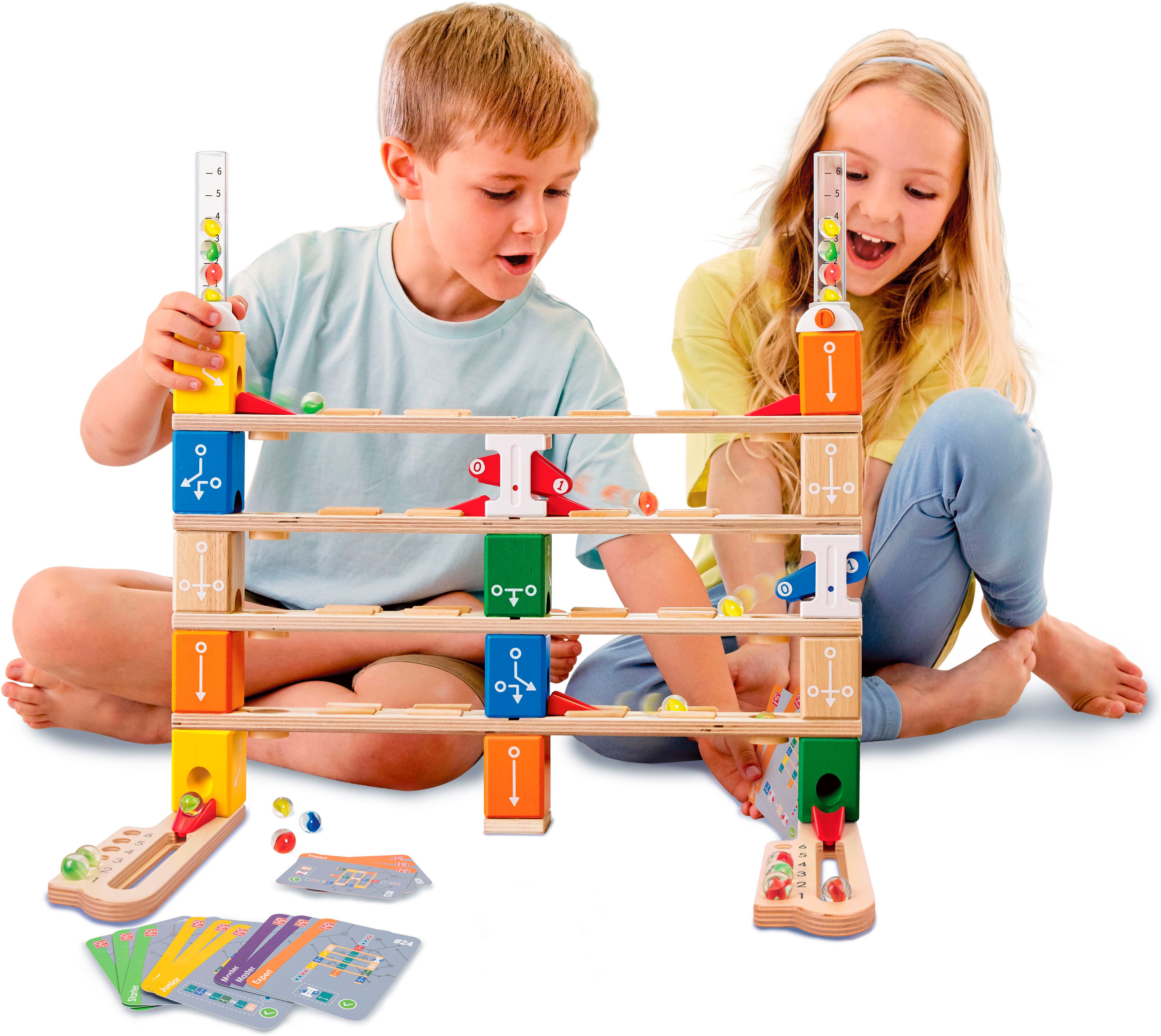 Hape Knikkerbaan Quadrilla starter coderingsset (85-delig)