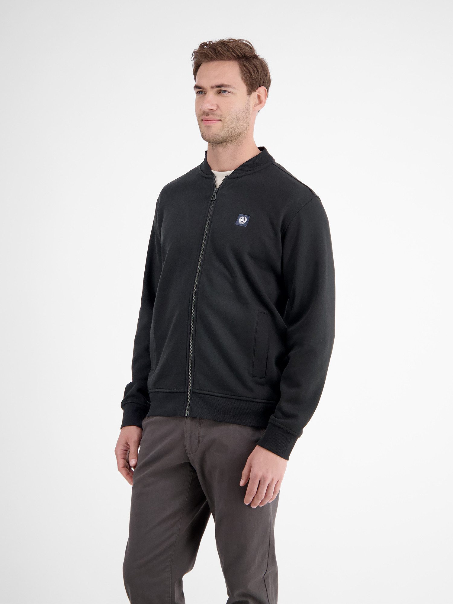 Lerros Sweatvest LERROS College-sweatjack voor heren