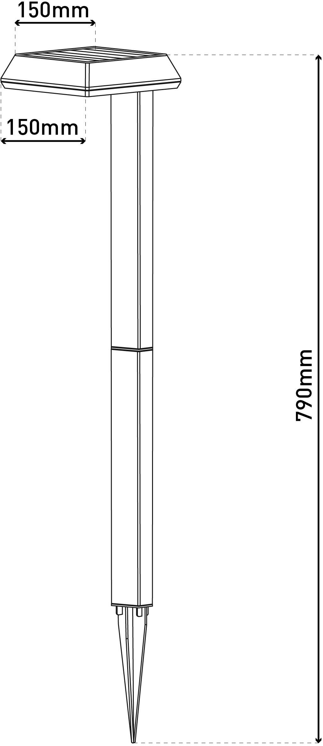 näve Led-solarlamp Sigi (1 stuk)