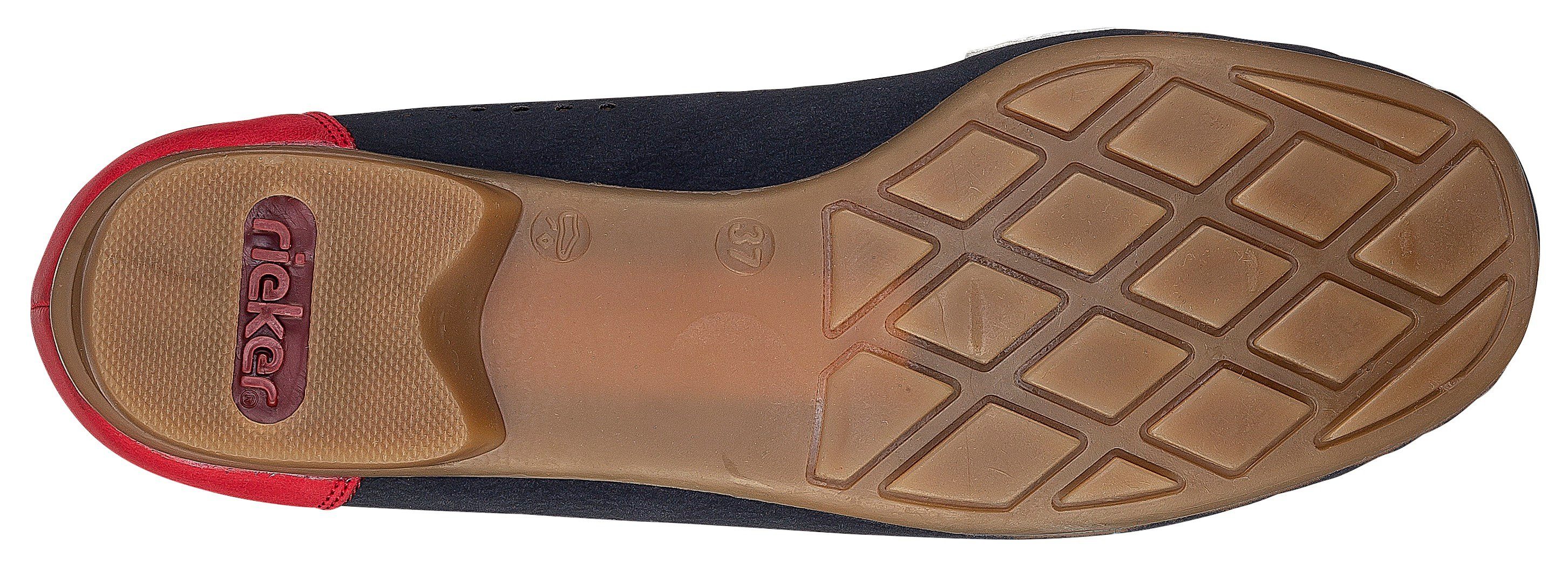 Rieker Mocassins Slipper, zomerschoen met mooie siergesp