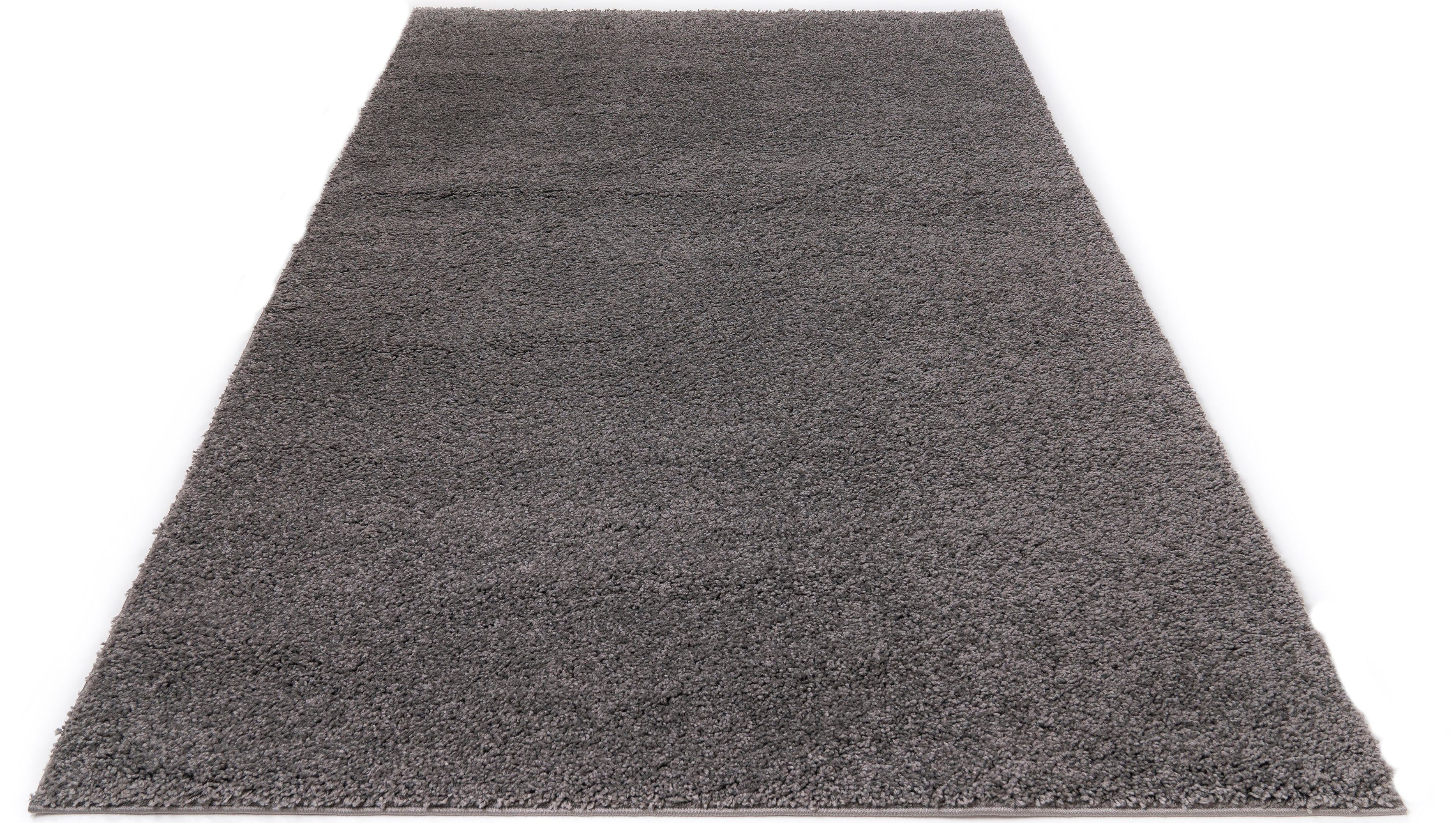 Bruno Banani Hoogpolig vloerkleed Shaggy Soft geweven, uni kleuren, bijzonder zacht en knuffelig, klantenfavoriet