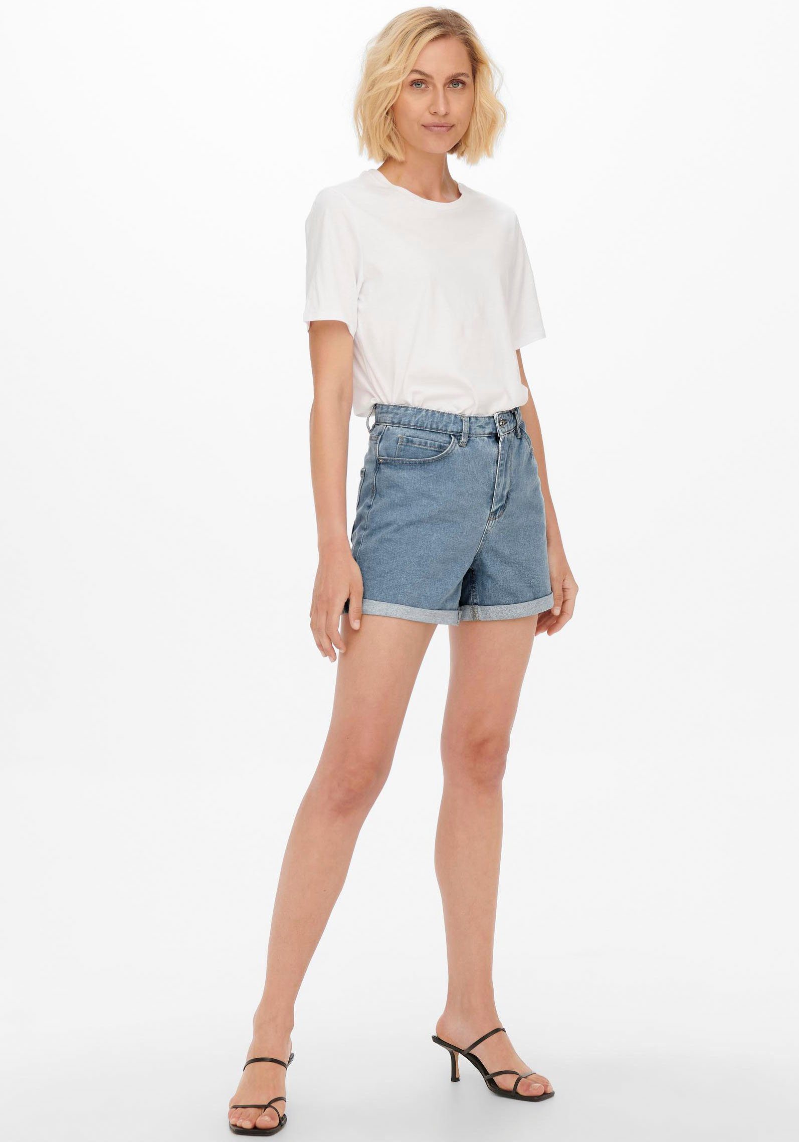 Only Jeansshort ONLVEGA HW MOM DNM SHORTS NOOS