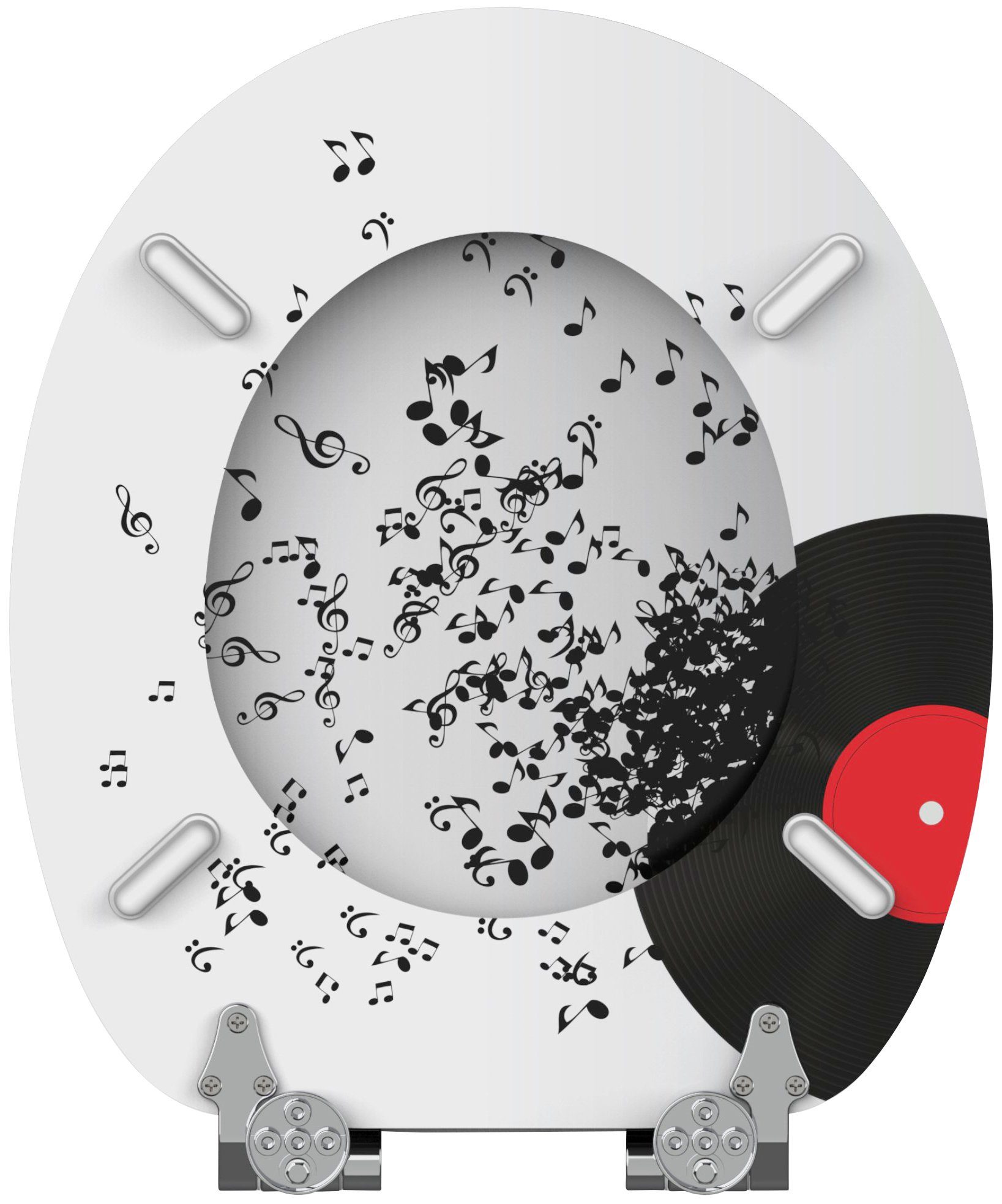 Sanilo Toiletzitting Play Music met soft-closemechanisme