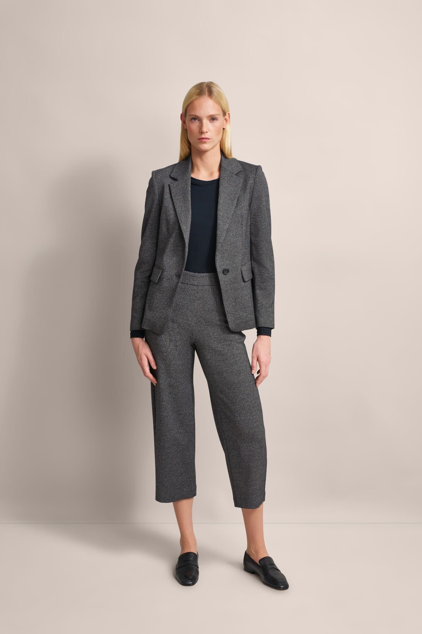 Bugatti Korte blazer met structuur