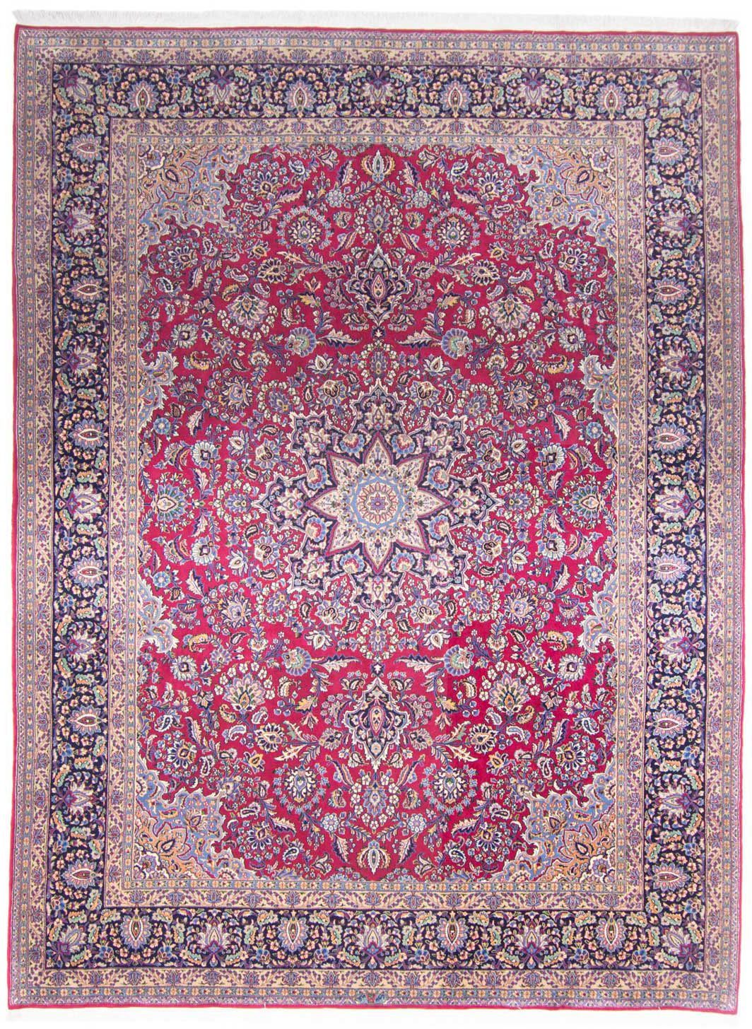 morgenland Wollen kleed Rafsanjan medaillon rosso 356 x 250 cm Uniek exemplaar met certificaat