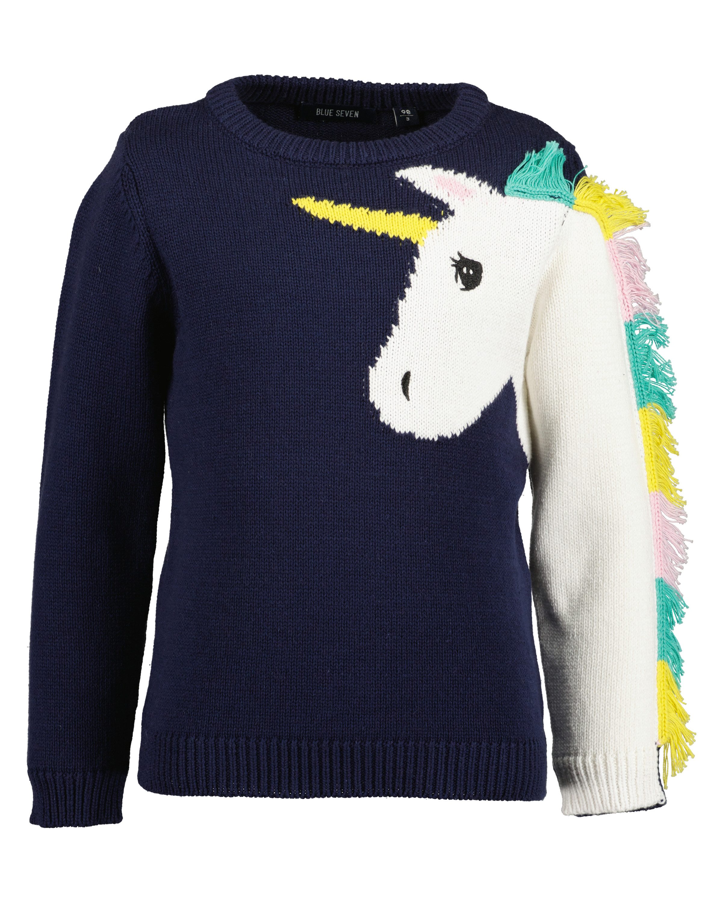 Blue Seven Gebreide trui  meisjes pullover UNICORN (1-delig)