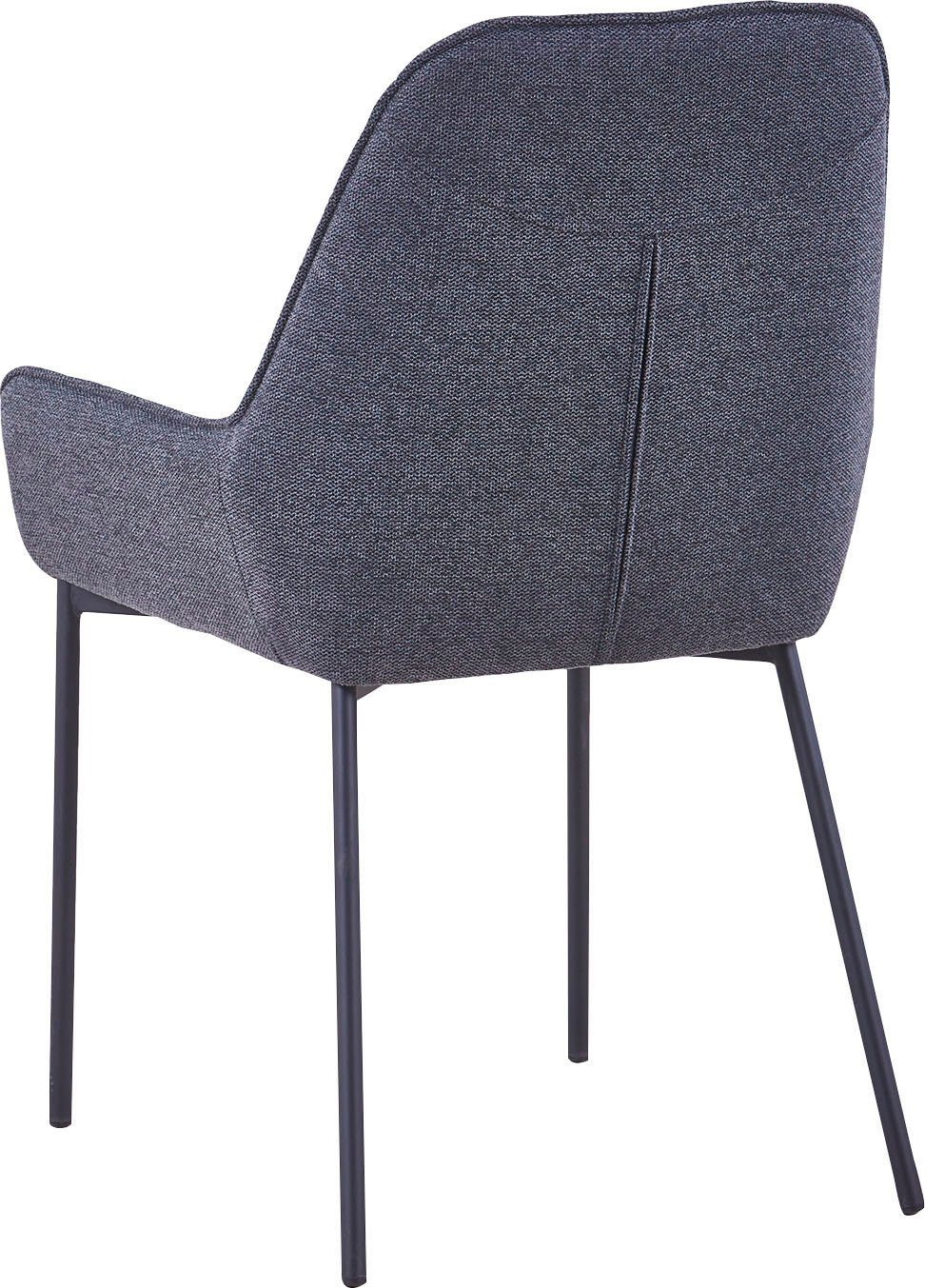 SalesFever Eetkamerstoel Bekleding van structuurstof (set, 2 stuks)