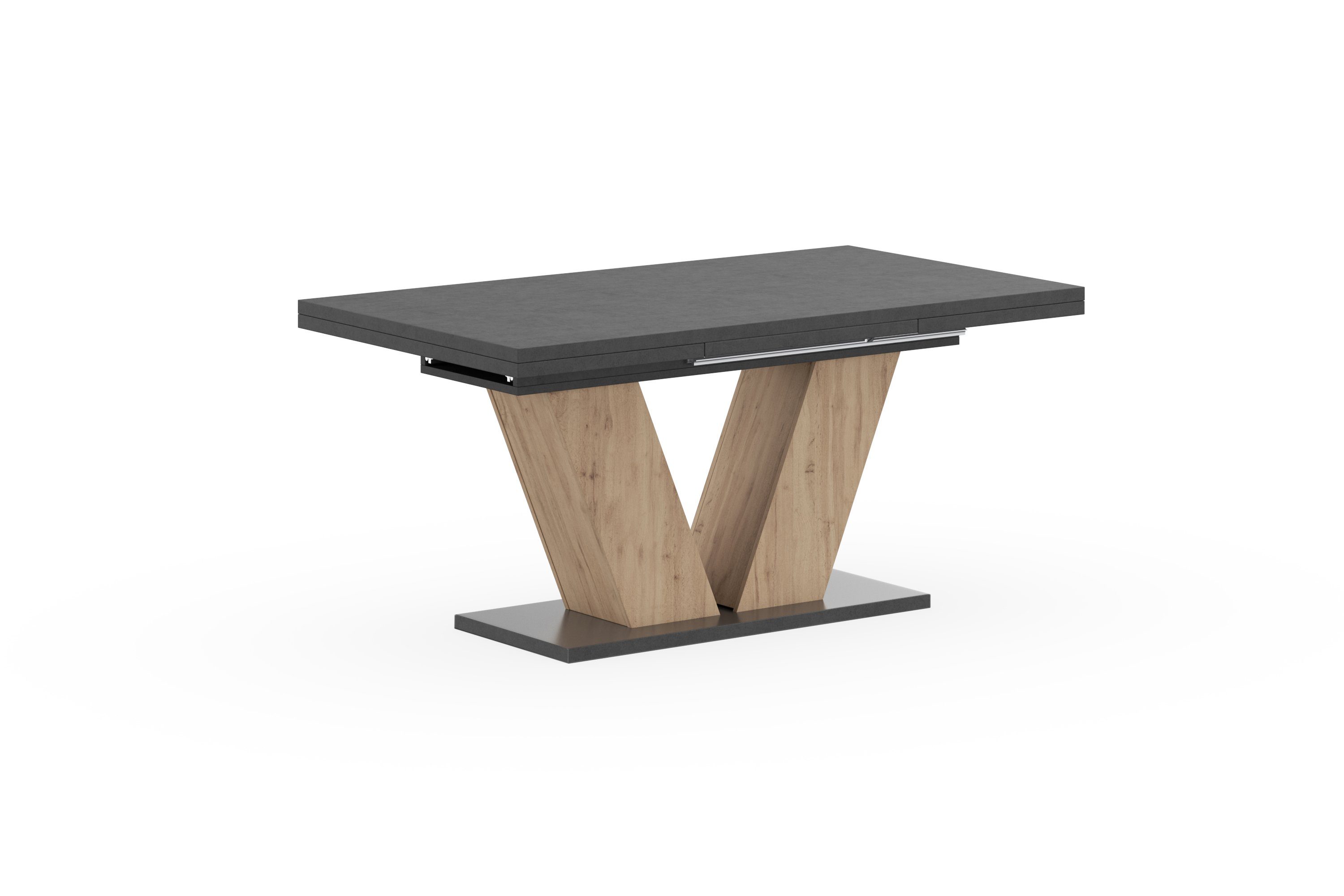 Mäusbacher Eettafel Comfort tafel TOPSELLER! Mäusbacher eettafel met V-frame en voetplaat. Breedte 180-280