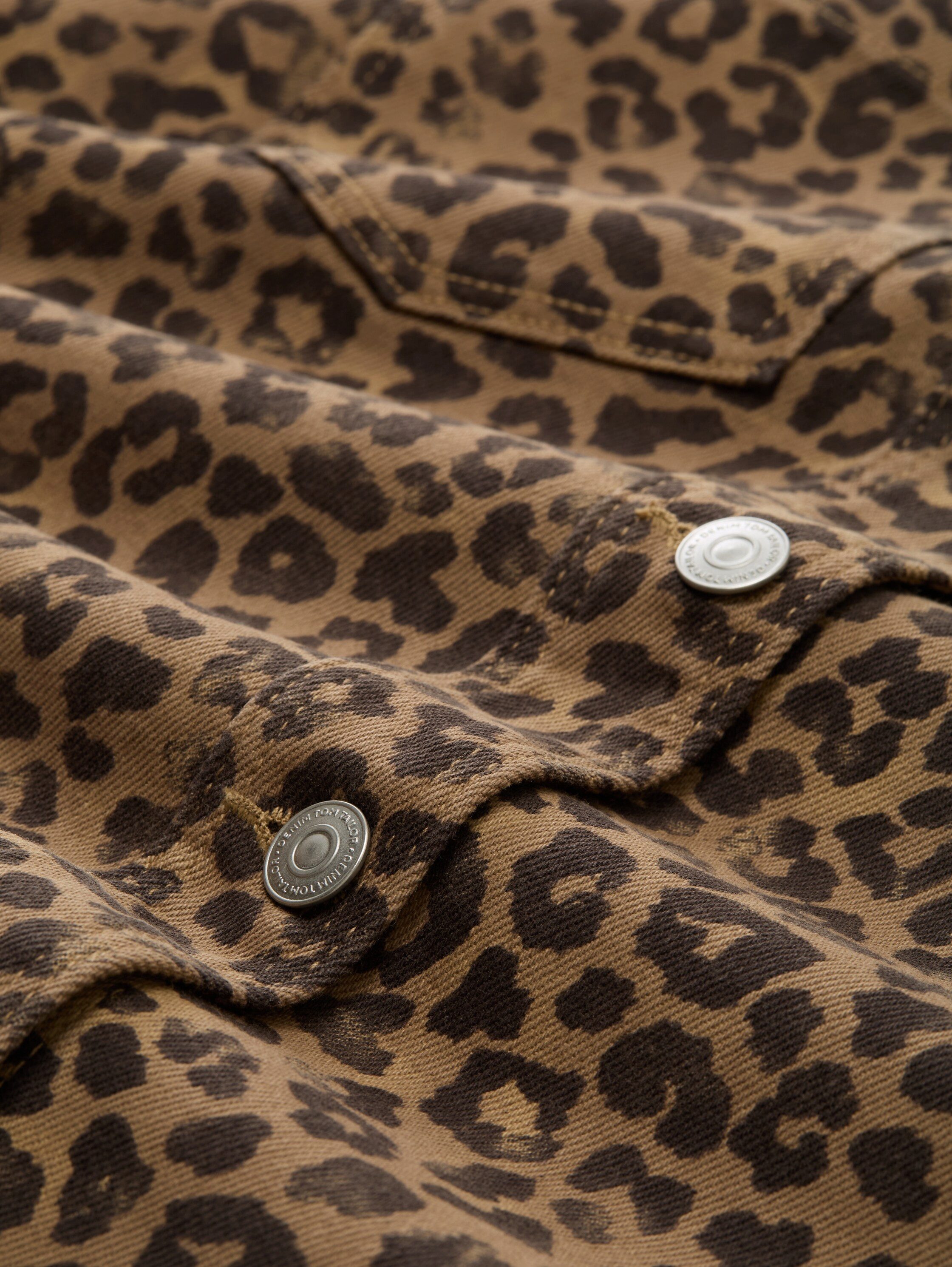 Tom Tailor Denim Blouse met lange mouwen met animal-print