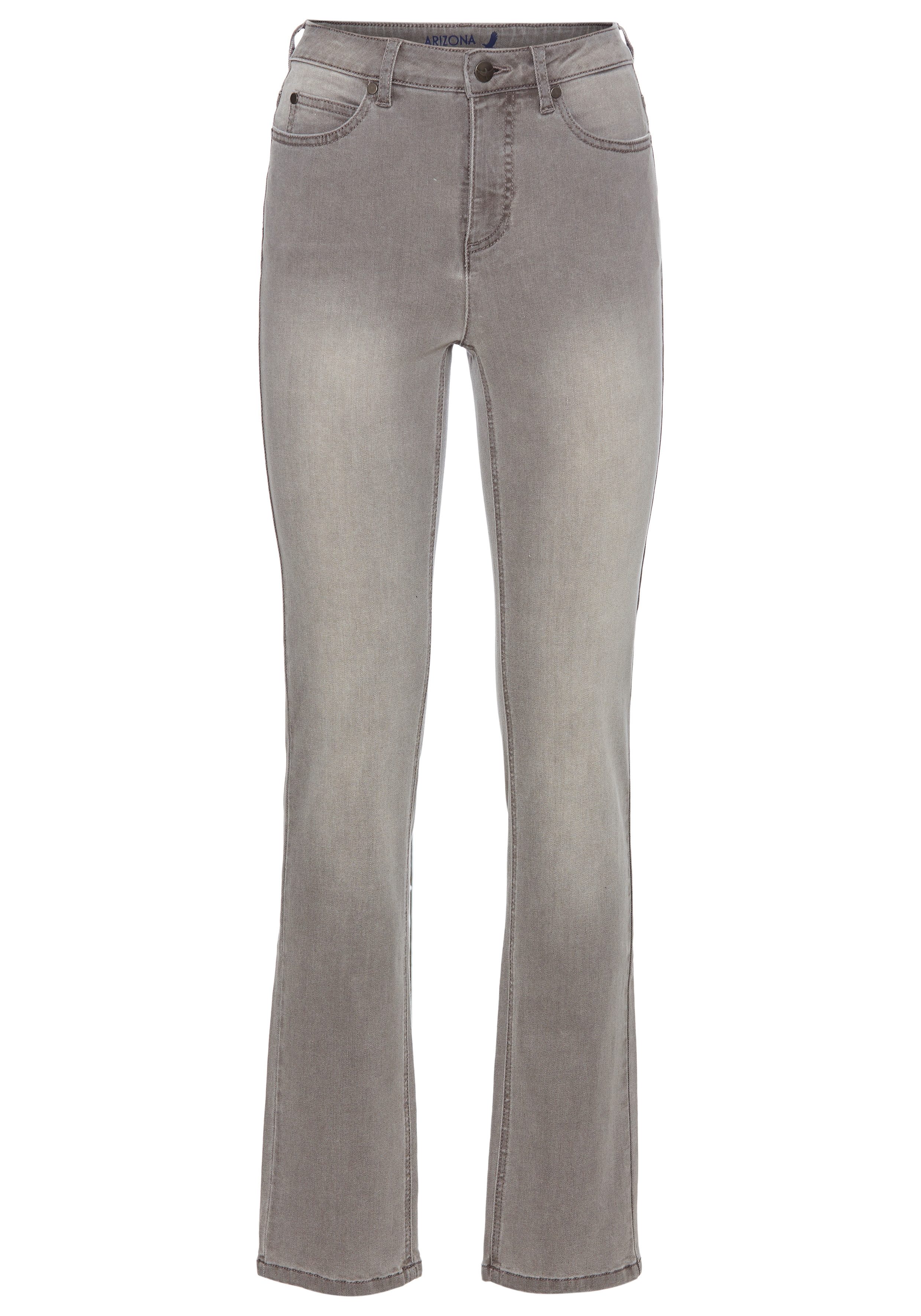 Arizona Straight jeans Ultra Stretch normale pasvorm comfort fit used-look-wassing