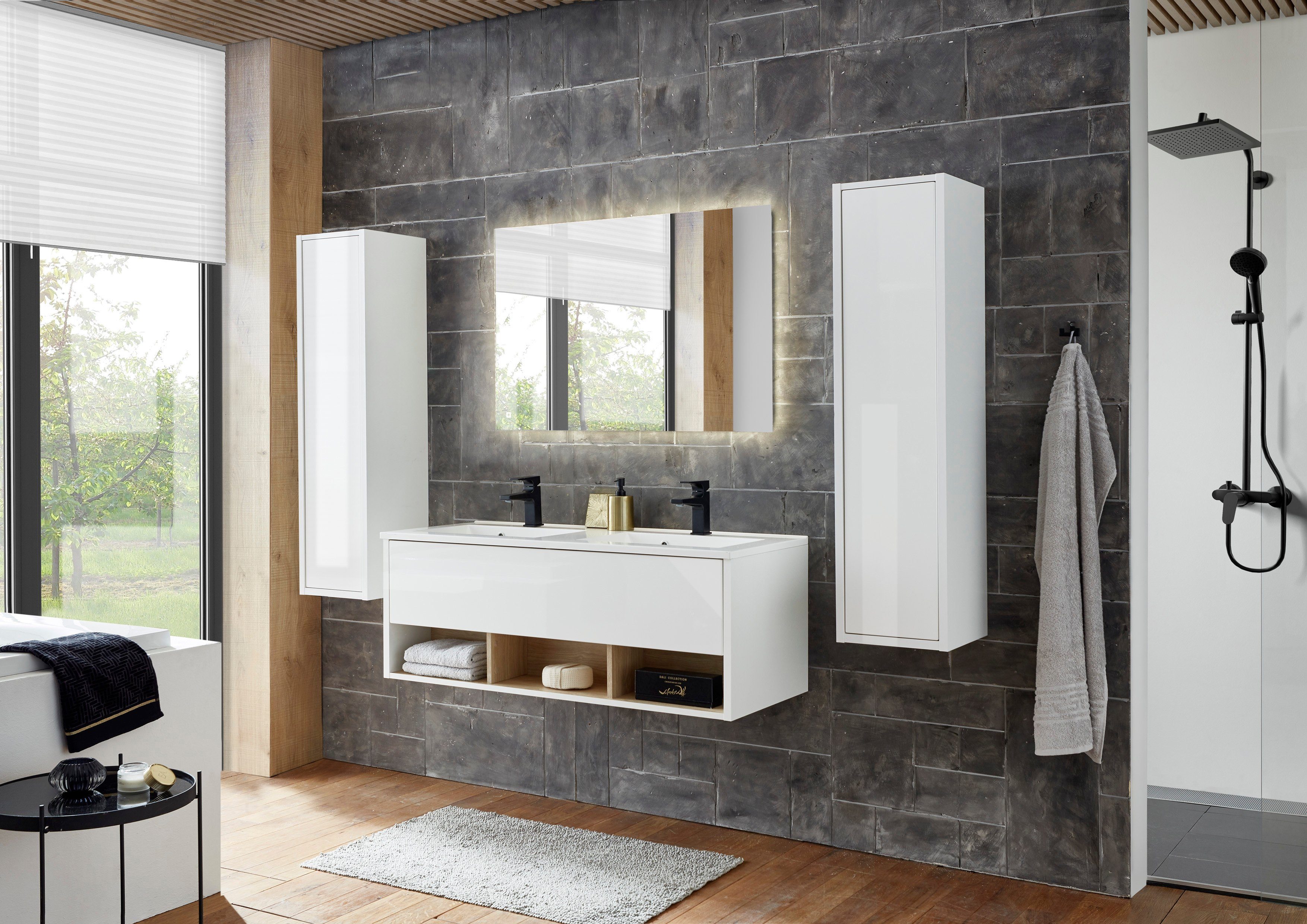 Places of Style Wastafelonderkast Studio Line, wastafel inclusief wasbak, modern ontwerp