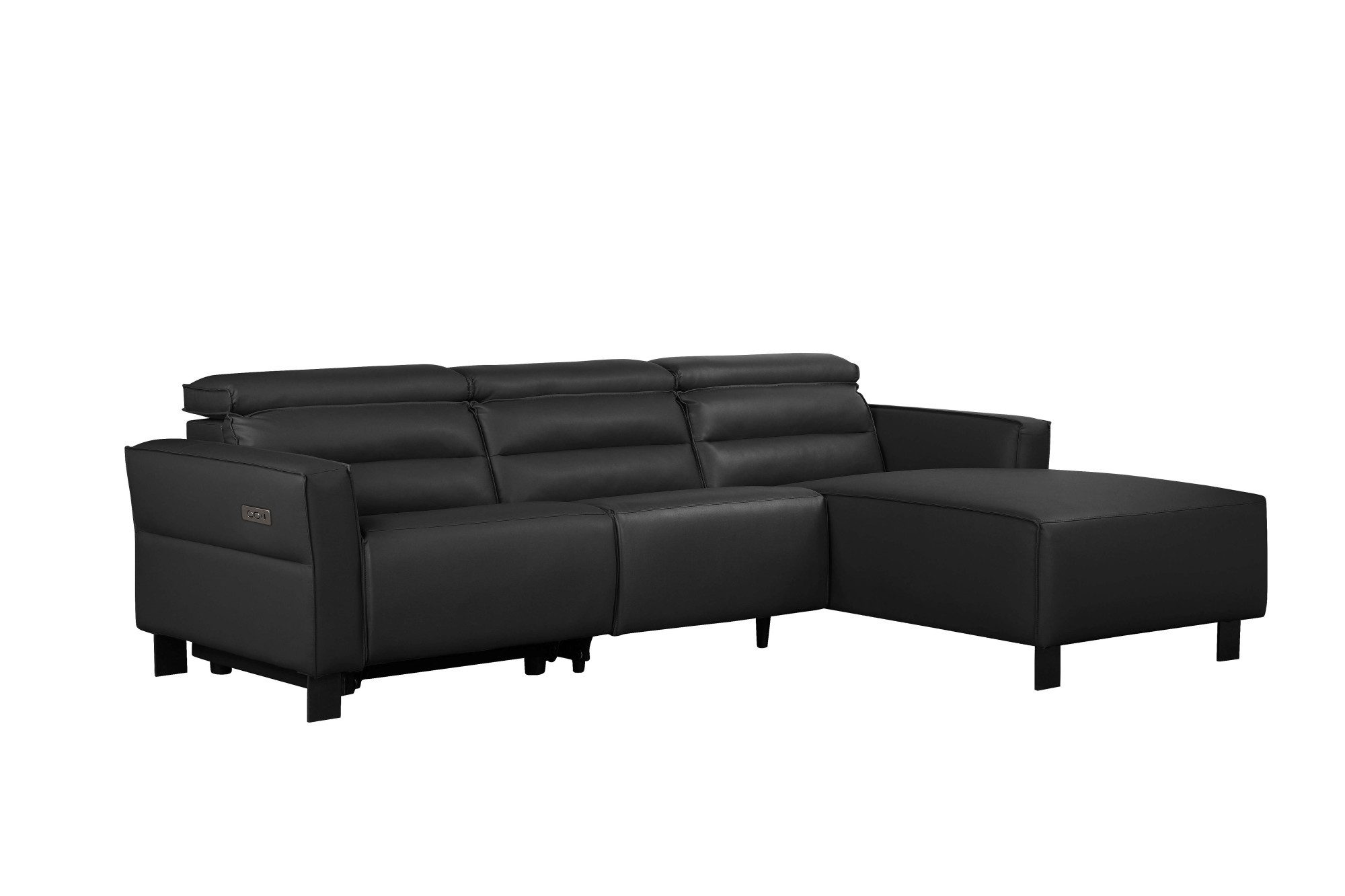 Places of Style Hoekbank Carpari, L-vorm, 263 cm, handmatige of elektrische relaxfunctie
