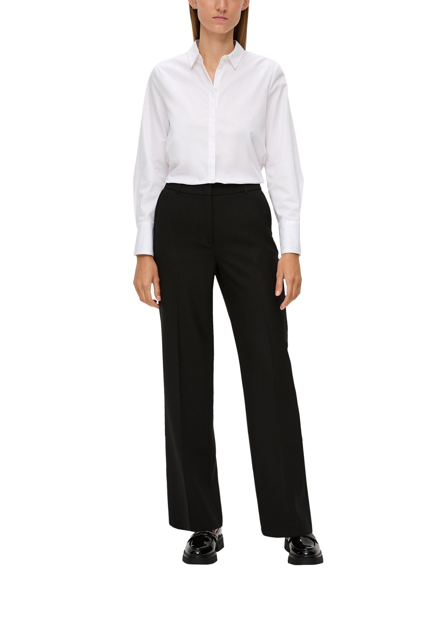 s.Oliver BLACK LABEL Persplooibroek in unikleur