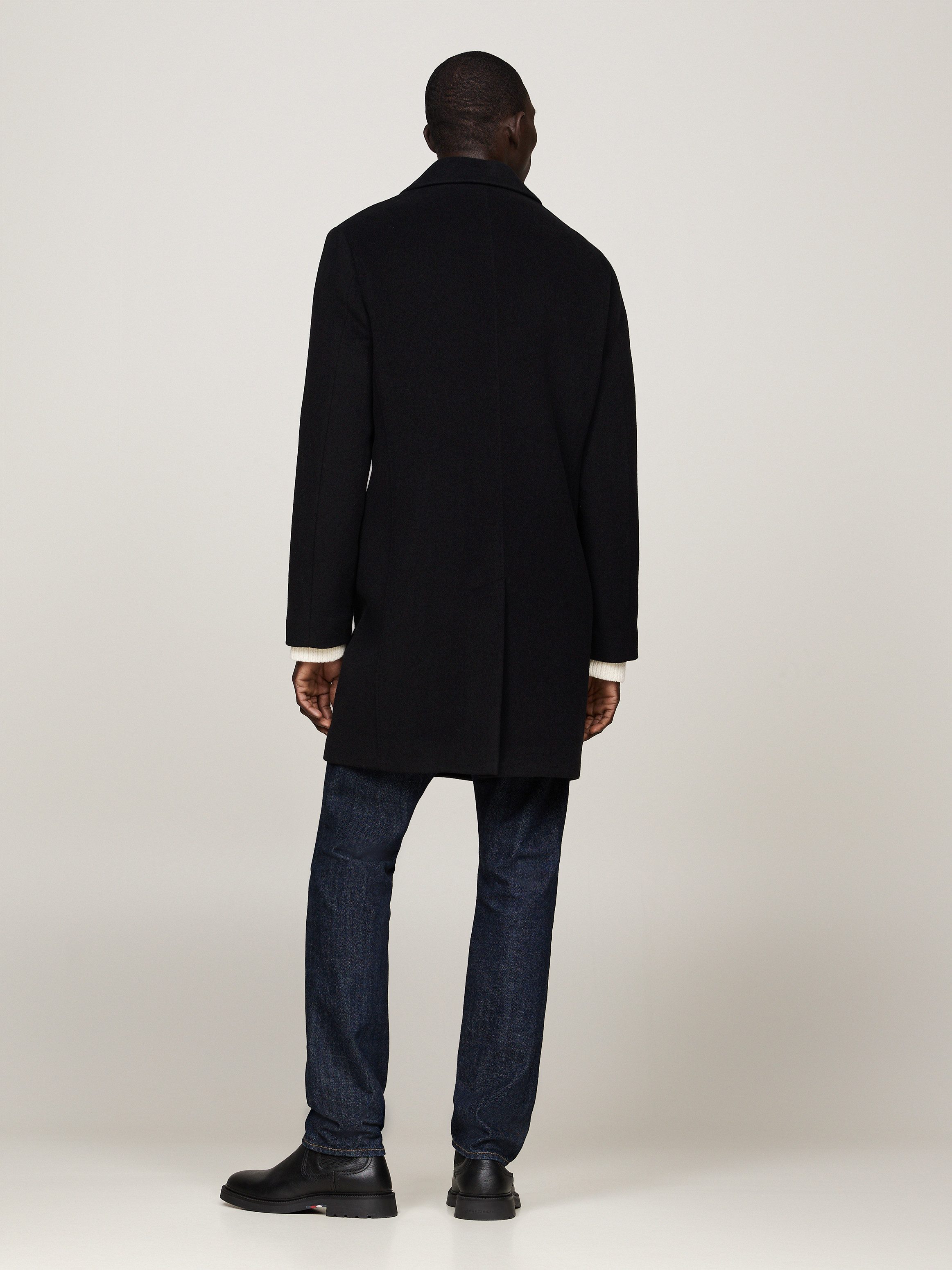 Tommy Hilfiger Lange jas DC WOOL MIX COAT