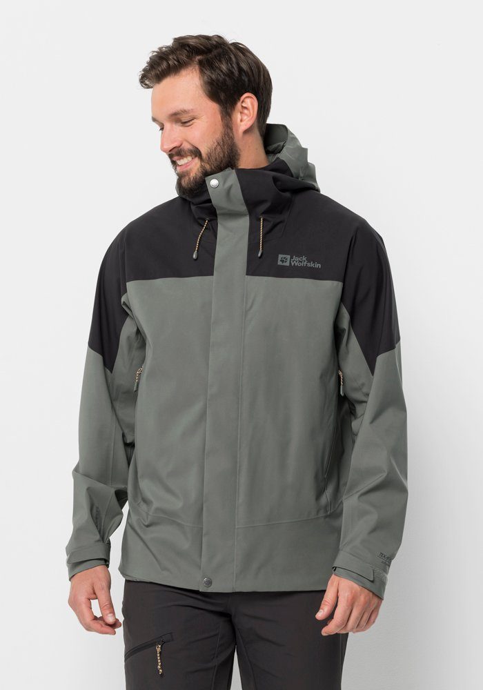 Jack Wolfskin Trekkingjack KAMMWEG 2L JKT M heren wandelen & outdoor maat XXXL (60) groen