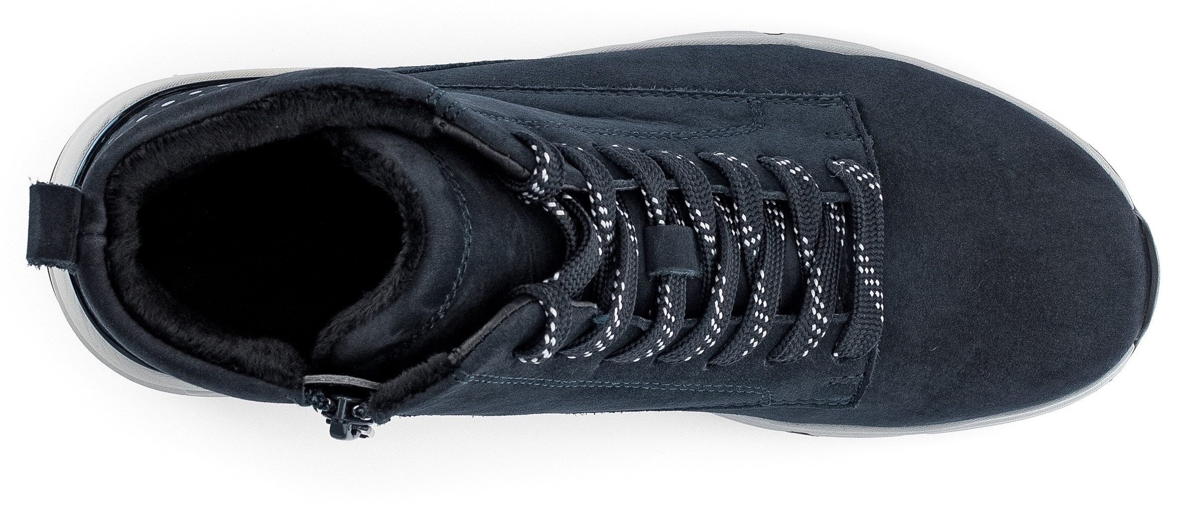 Gabor Rollingsoft Veterschoenen , sleehak, vrijetijdsschoen, high-top sneaker, label op de hiel
