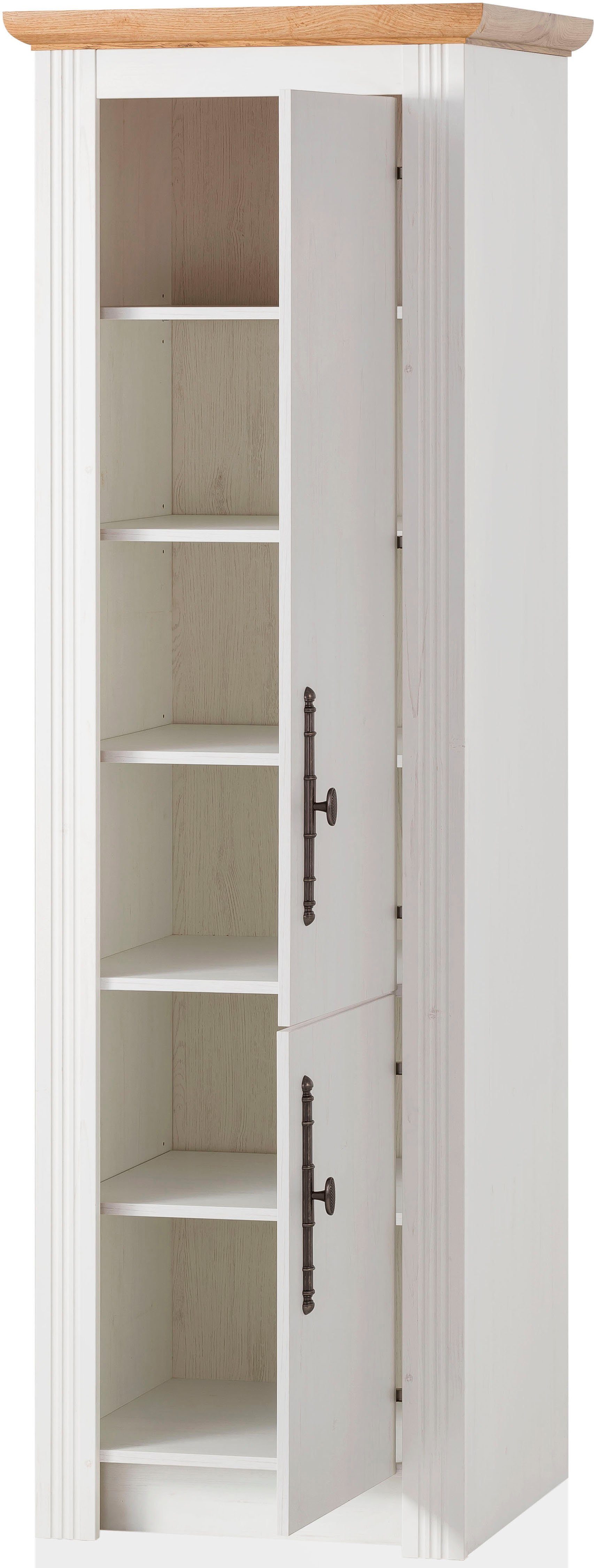 Kochstation Hoge kast KS-Westminster in romantische landelijke stijl, hoogte 202 cm, exclusief by otto