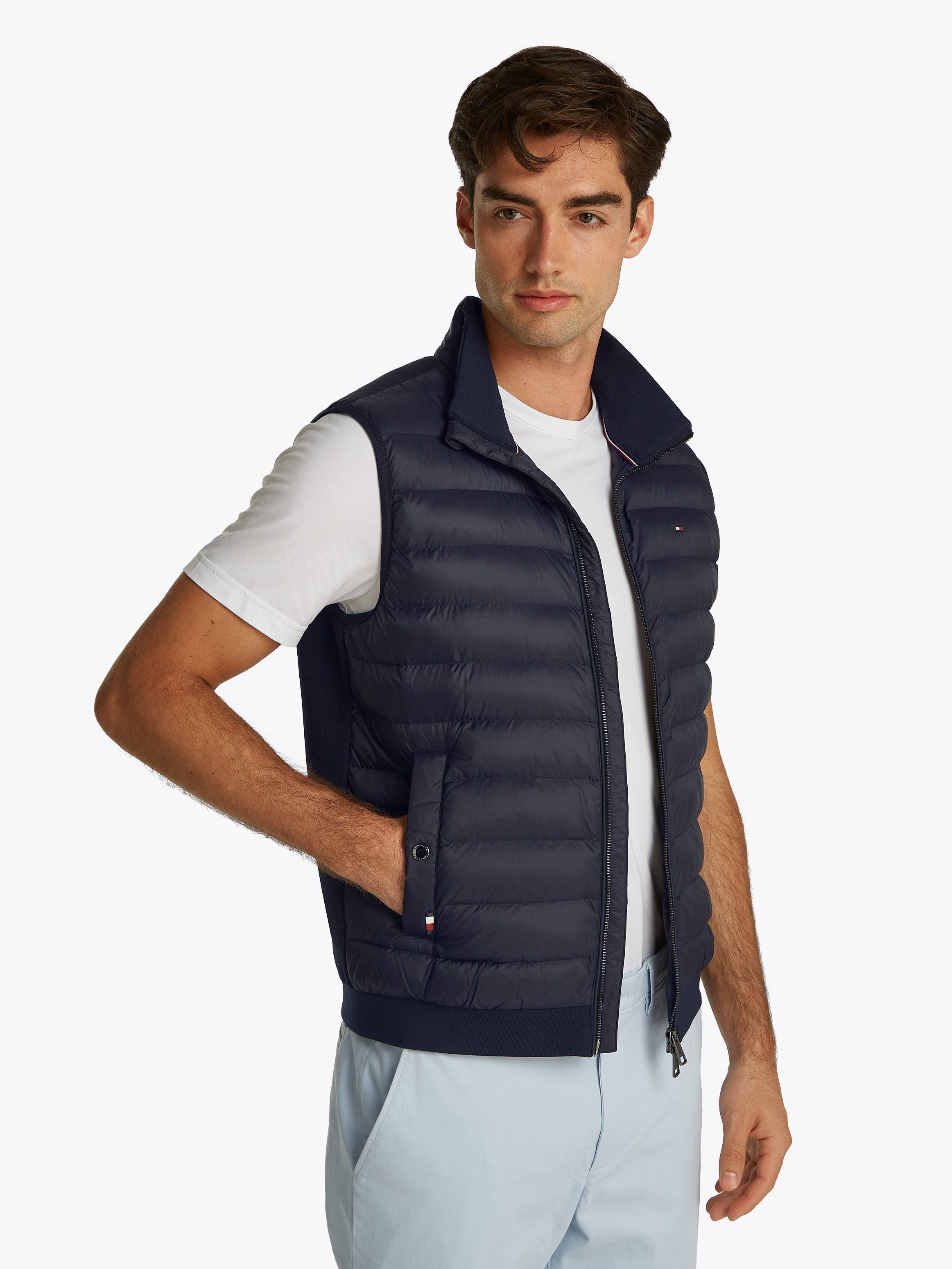 Tommy Hilfiger Bodywarmer MIX MEDIA VEST Achterkant niet gestikt