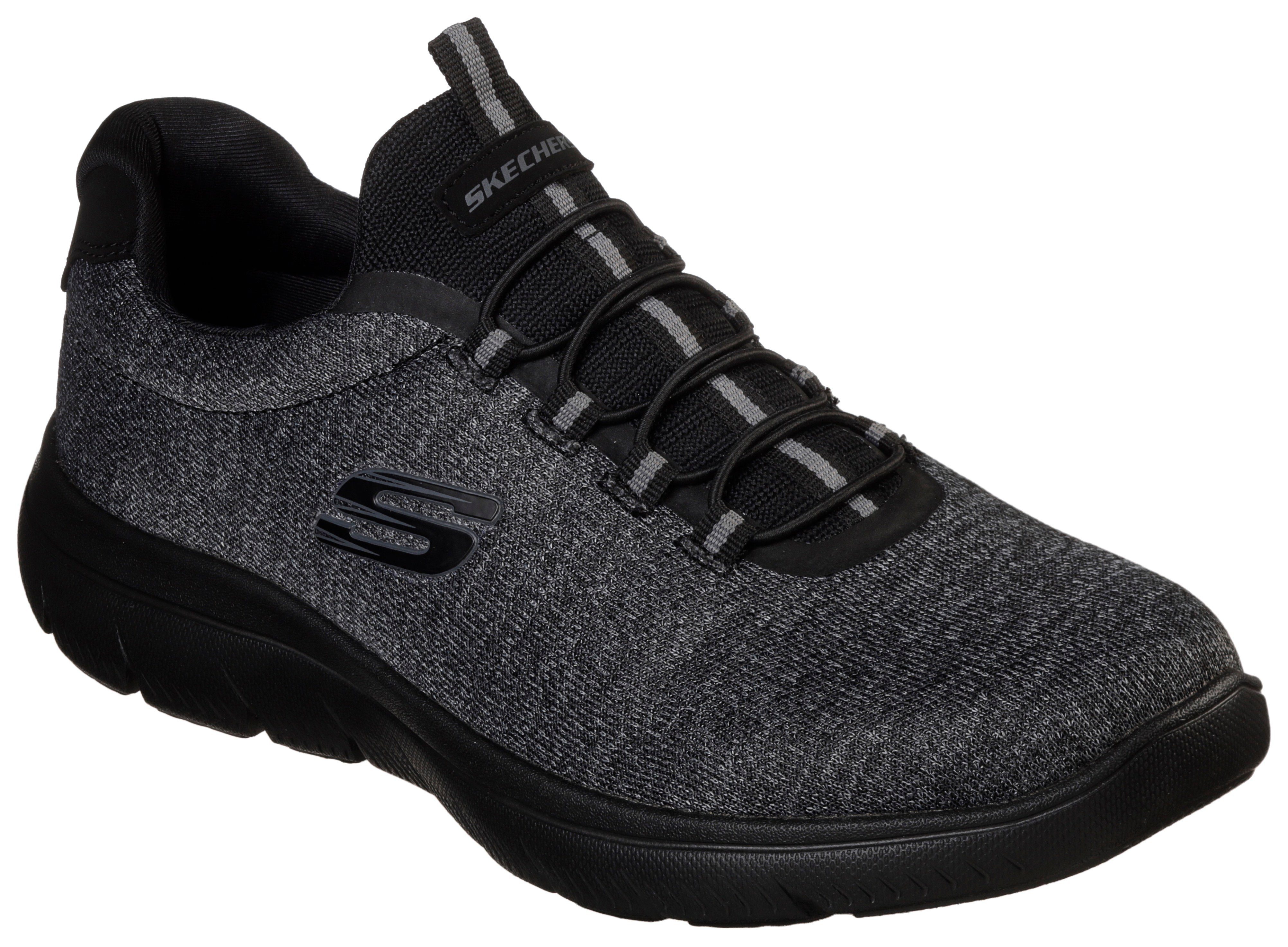 Skechers Slip-on sneakers Summits Slipper, vrijetijdsschoen in comfortabele schoenwijdte