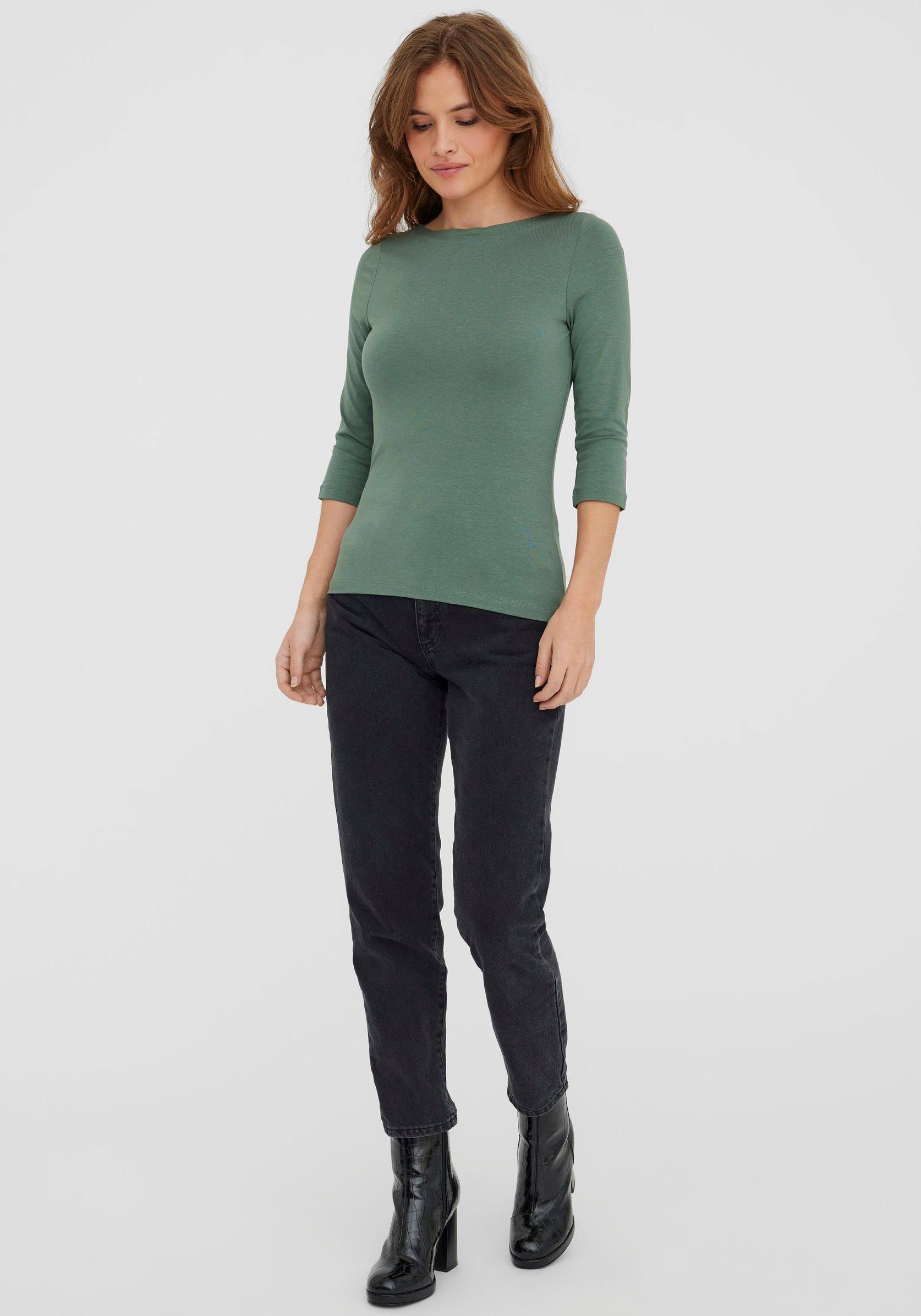 Vero Moda Shirt met 3/4 mouwen VMPANDA MODAL 3/4 TOP JRS NOOS