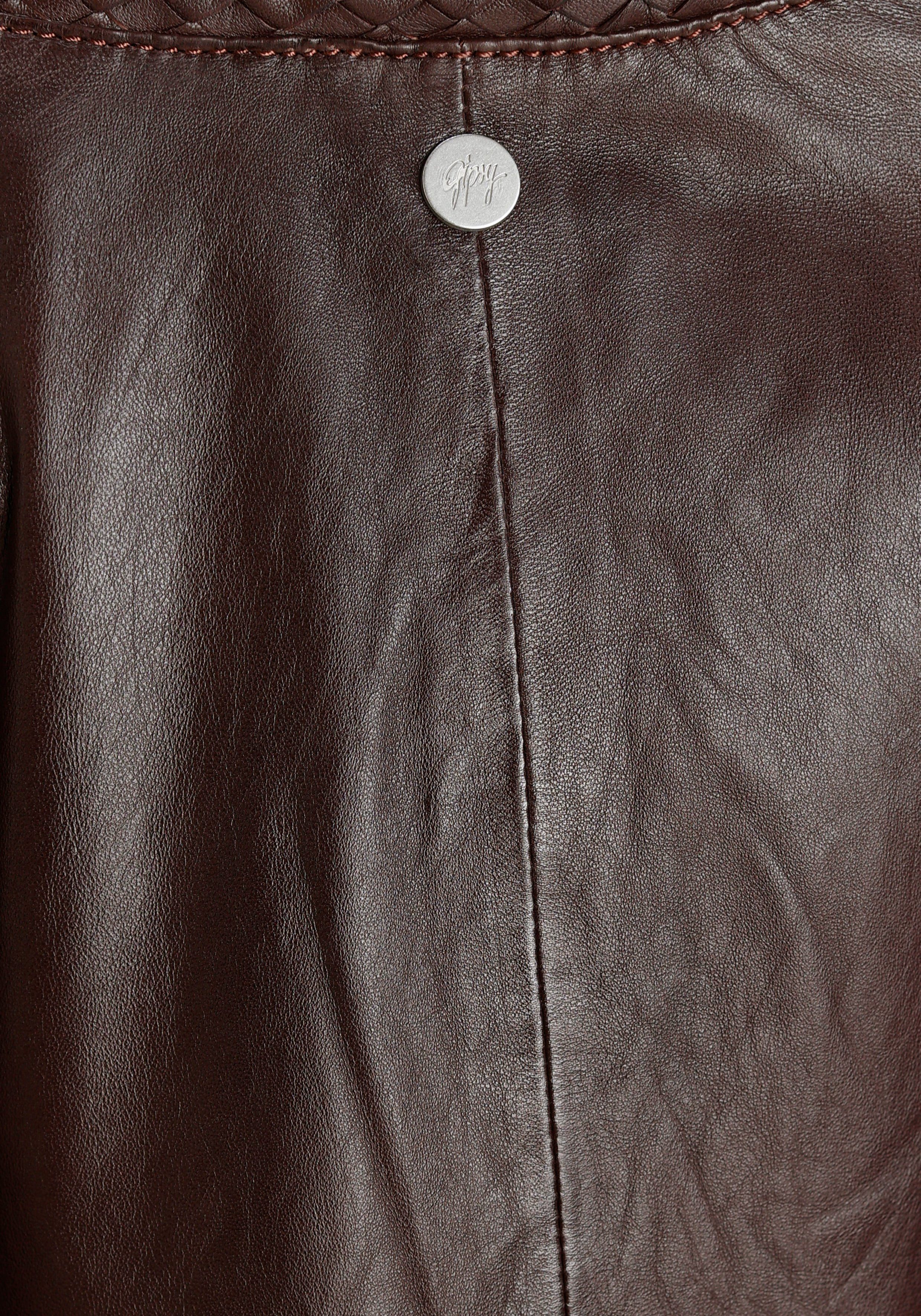 Mauritius Leren jack NOLA Two-in-one stijl - met een afneembare jerseycapuchon