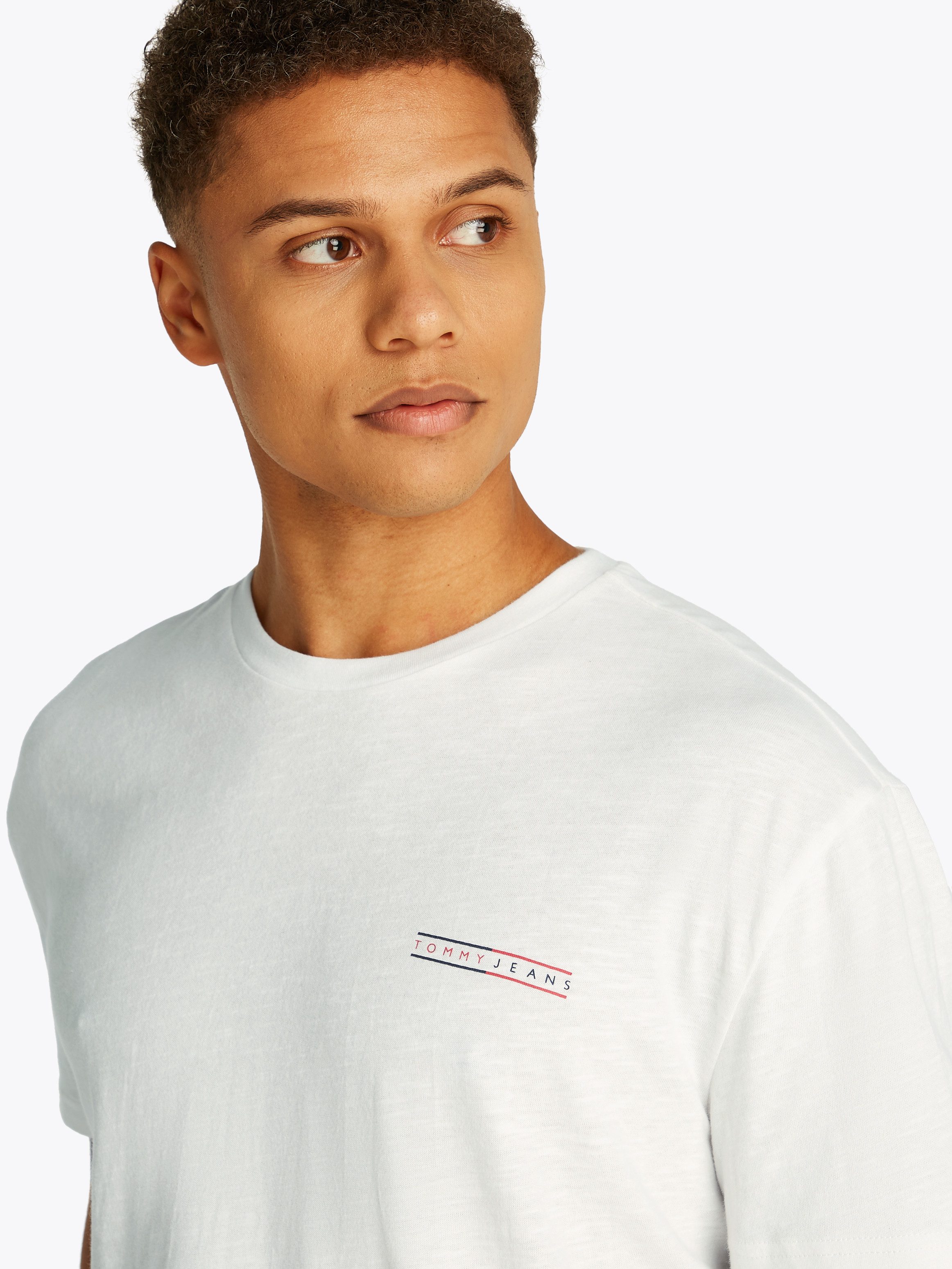 TOMMY JEANS Shirt met korte mouwen TJM REG GRAPHIC SLUB TEE EXT