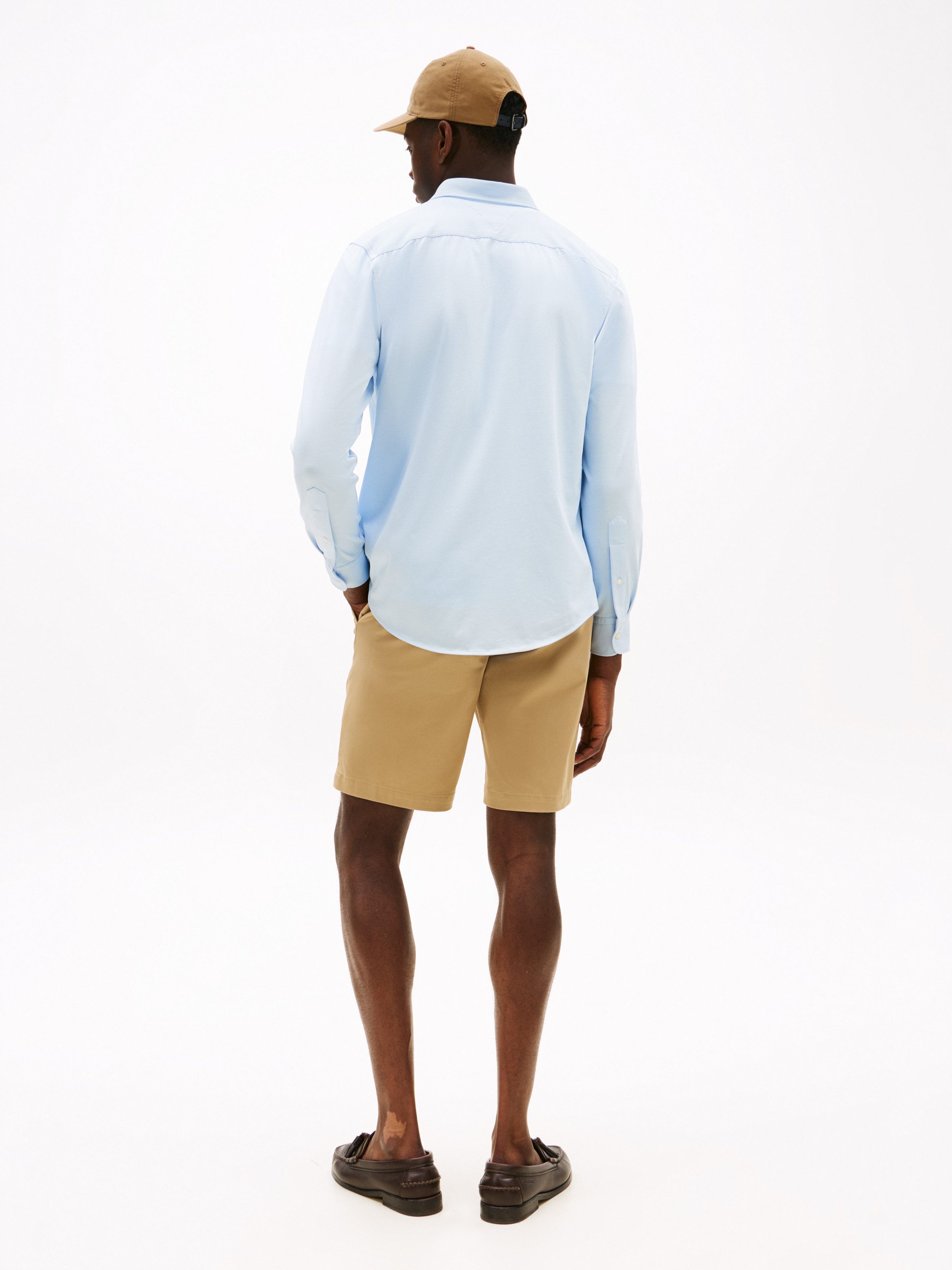 Tommy Hilfiger Overhemd met lange mouwen PERFORMANCE KNIT SOLID LS SHIRT