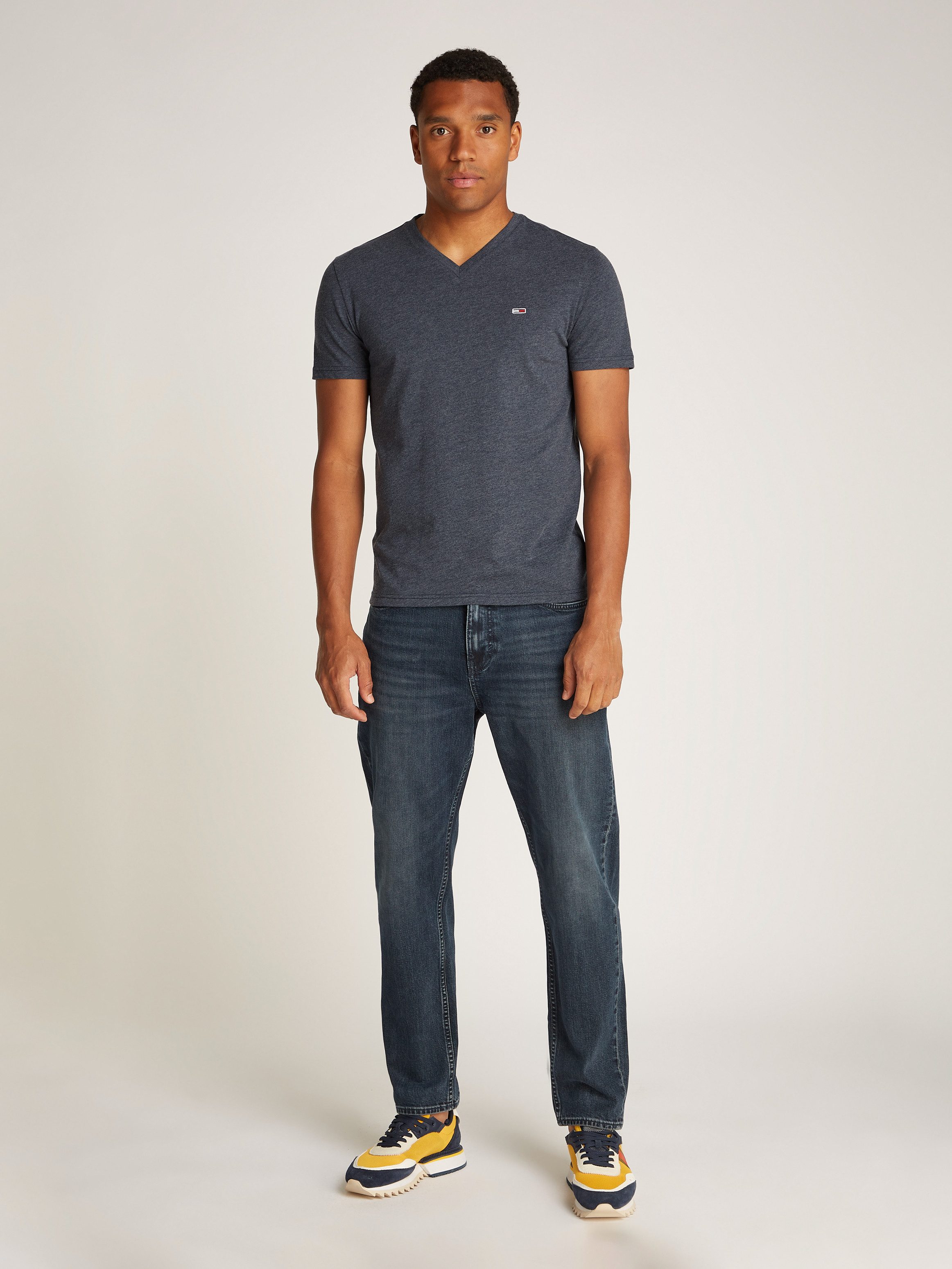 TOMMY JEANS T-shirt TJM XSLIM JASPE VNECK TEE EXT