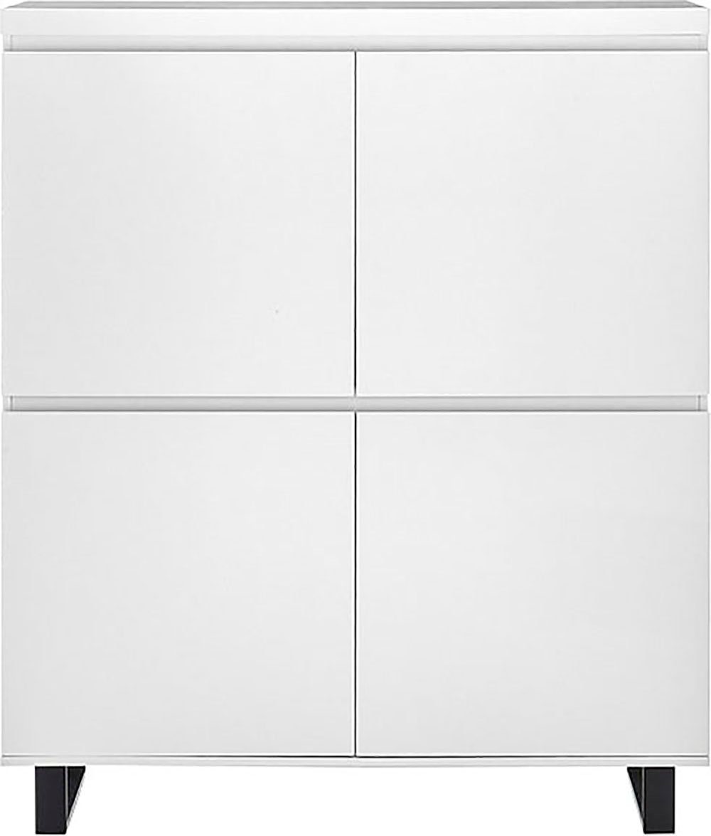 MCA furniture Highboard AUSTIN hoge ladekast Deuren met demping/ soft-close highboards wit