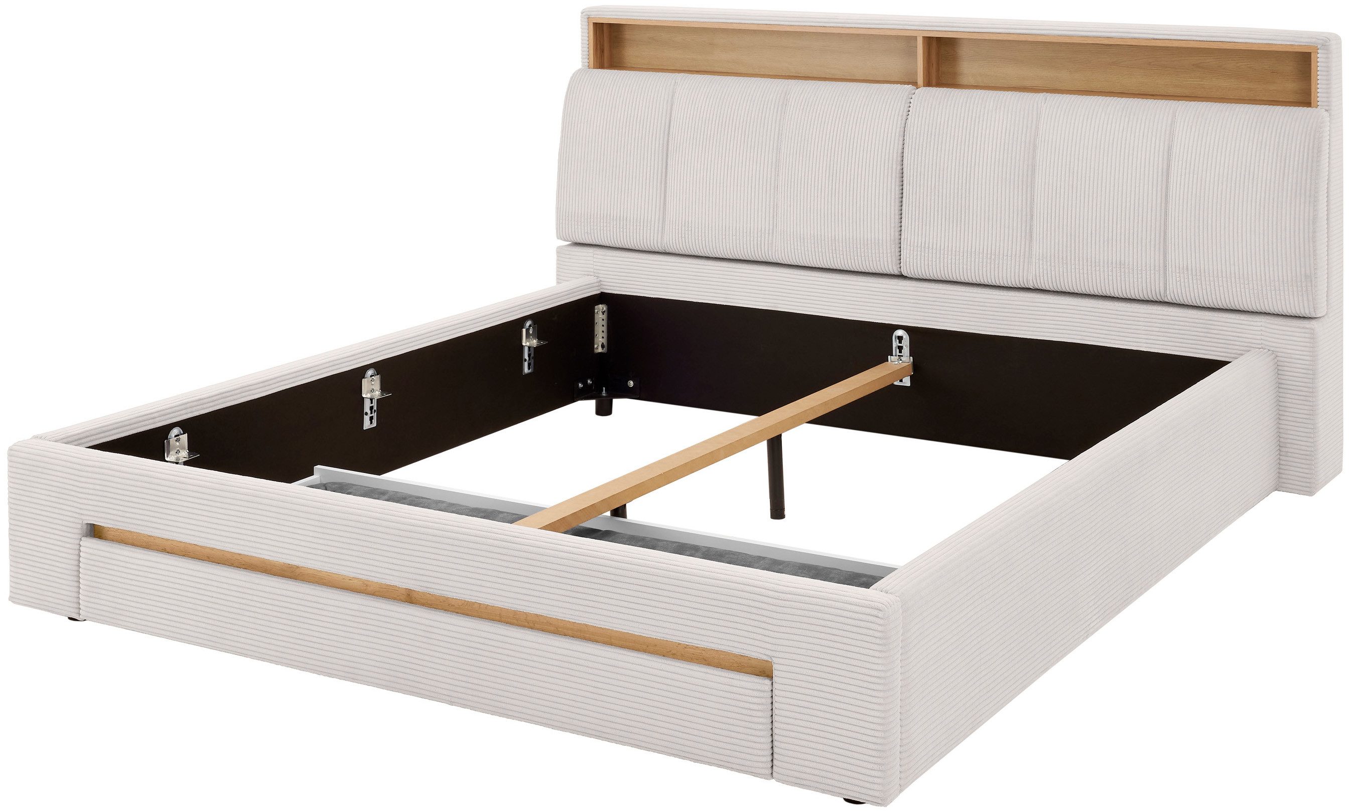 INOSIGN Gestoffeerd bed CiTY/GiRON,, gepolsterd opbergbed, met LED-verlichting Bedkisten met hondenbed of als opbergruimte, opklapbare hoofdeinden