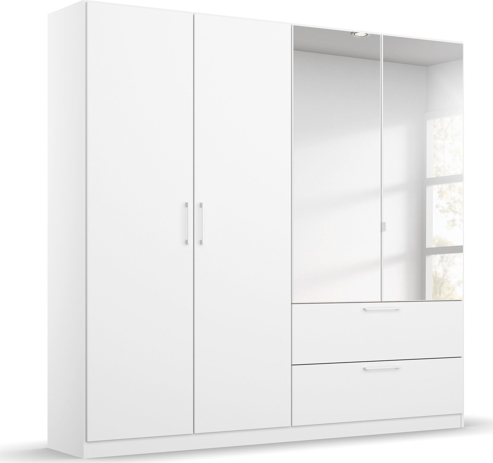 Slaapkamerserie Compleet slaapkamer Challenger (Set van 4 delen) Kast 2 breedtes, bed 3 breedtes, 2 nachttafels MADE IN GERMANY